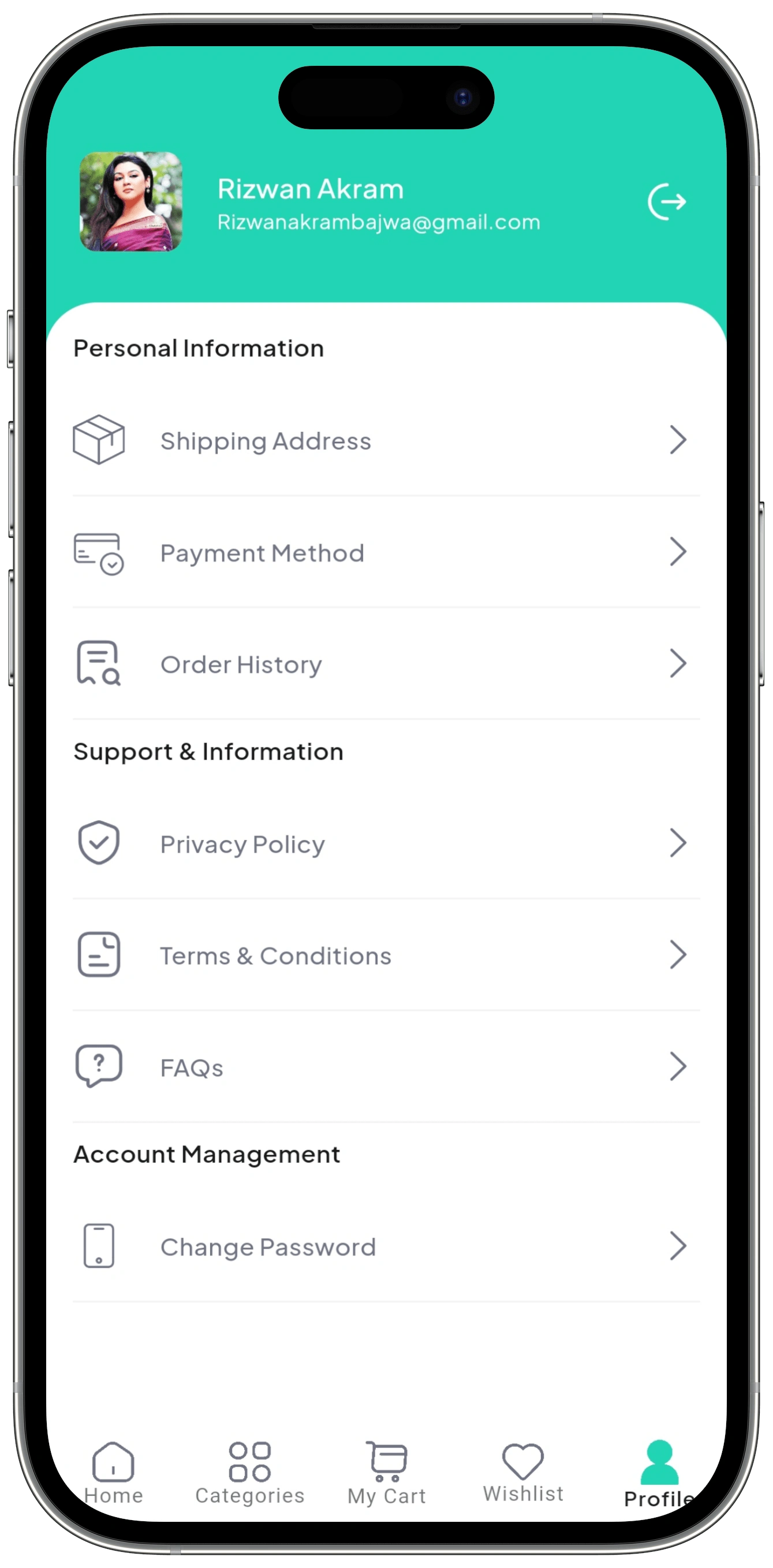 Settings Screen