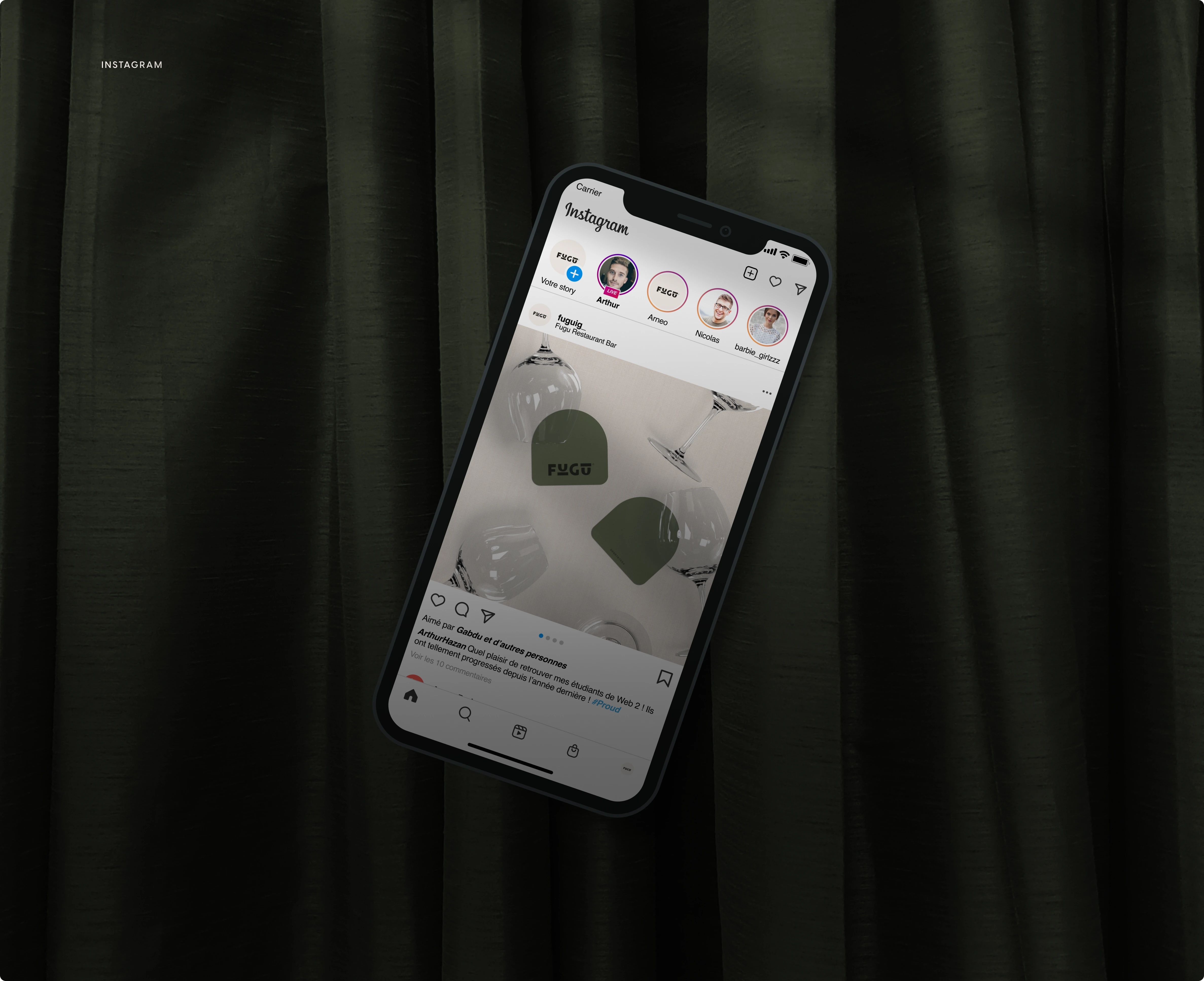 PHOTOREAL MOCKUP (INSTAGRAM PAGE)