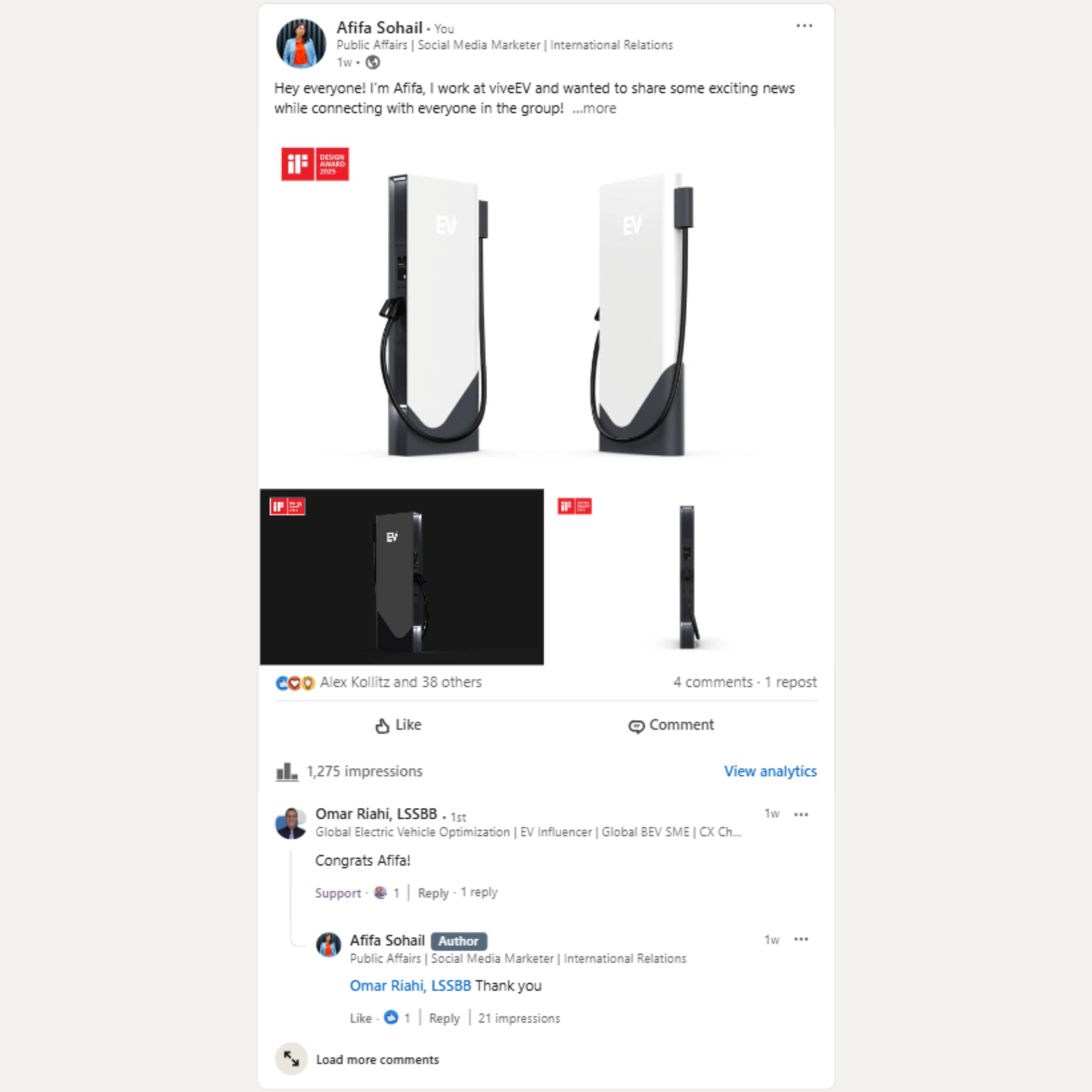Another post from the group that blew up