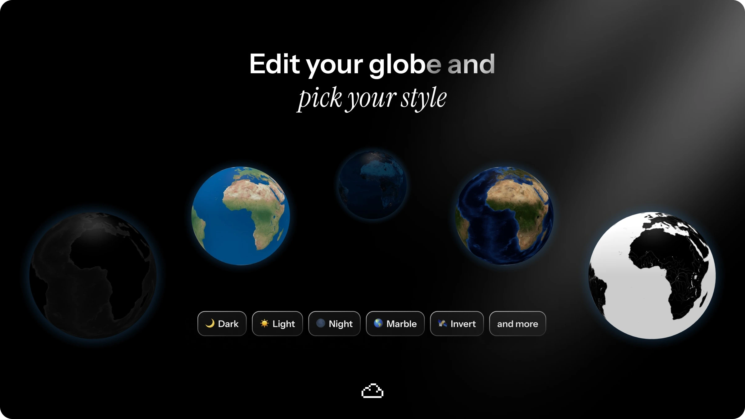 Edit Globe Style - Globe Map Framer plugin - Memselon