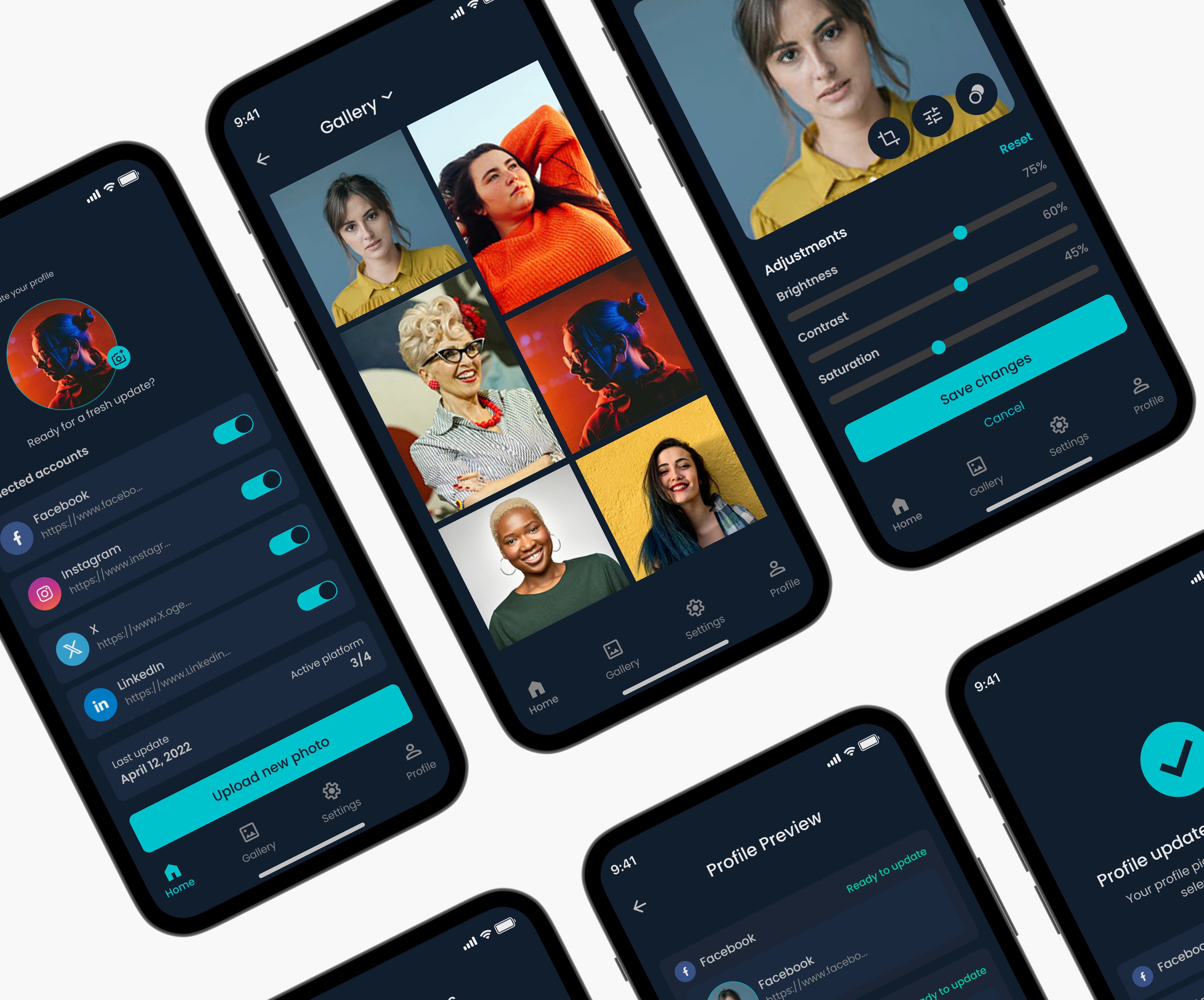 Dark mode screens