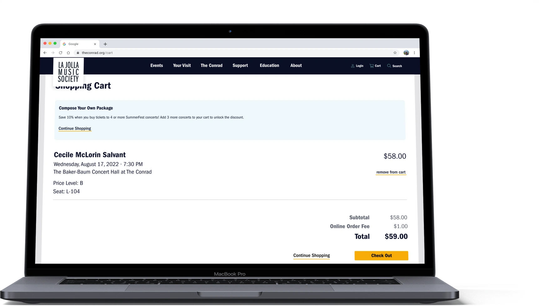 CYO Cart Notification Banner