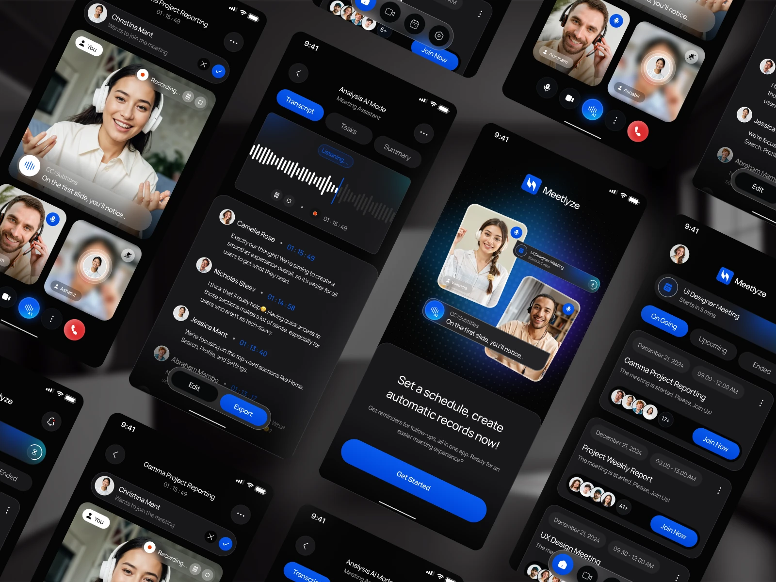 Meelyze AI Meeting Mobile App