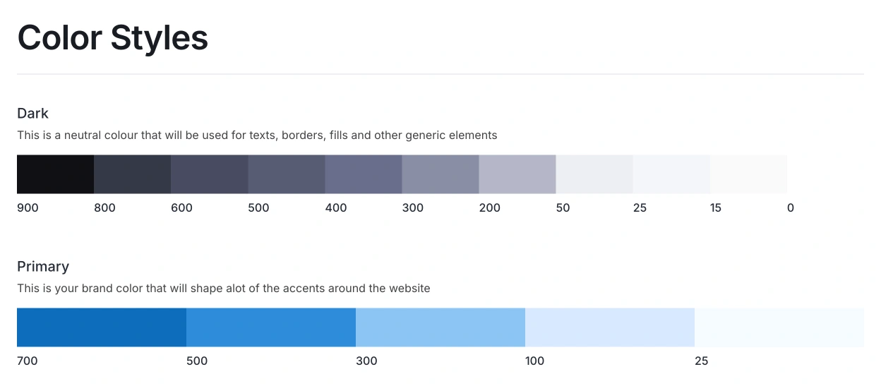 revamped color styles