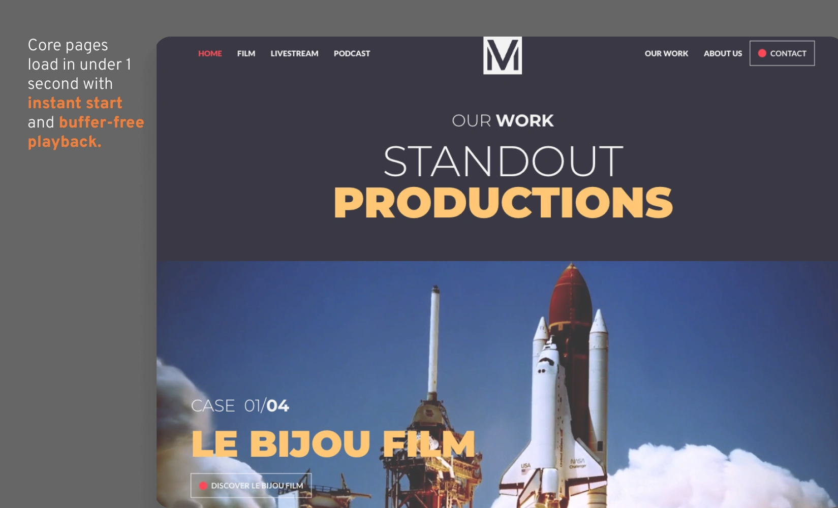 Fast-loading pages ensure a smooth, uninterrupted viewing experience.