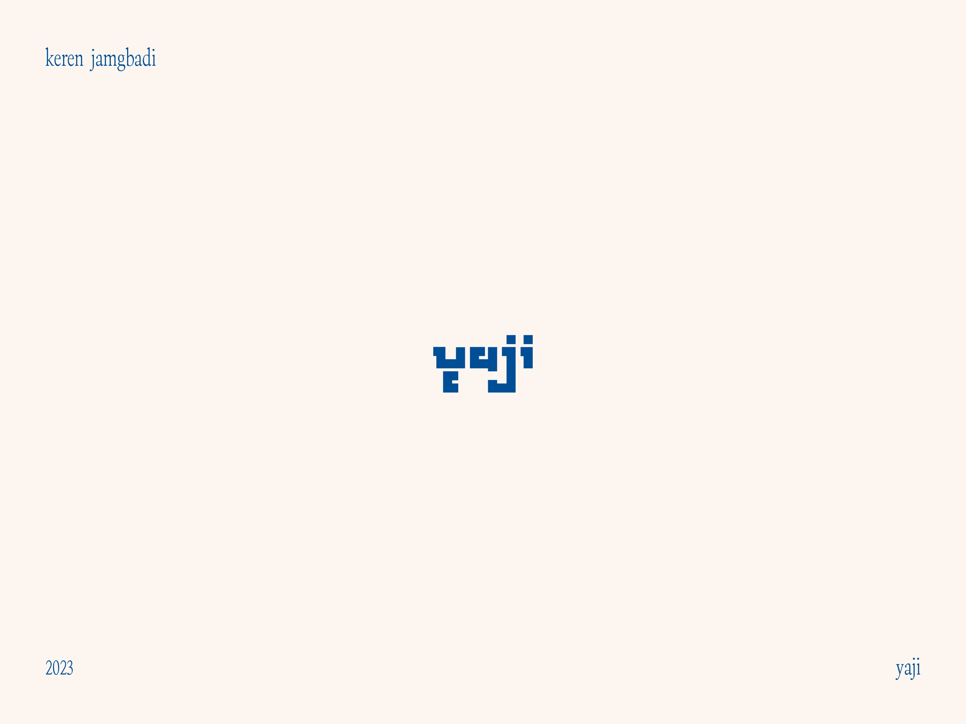 Yaji Wordmark Logo