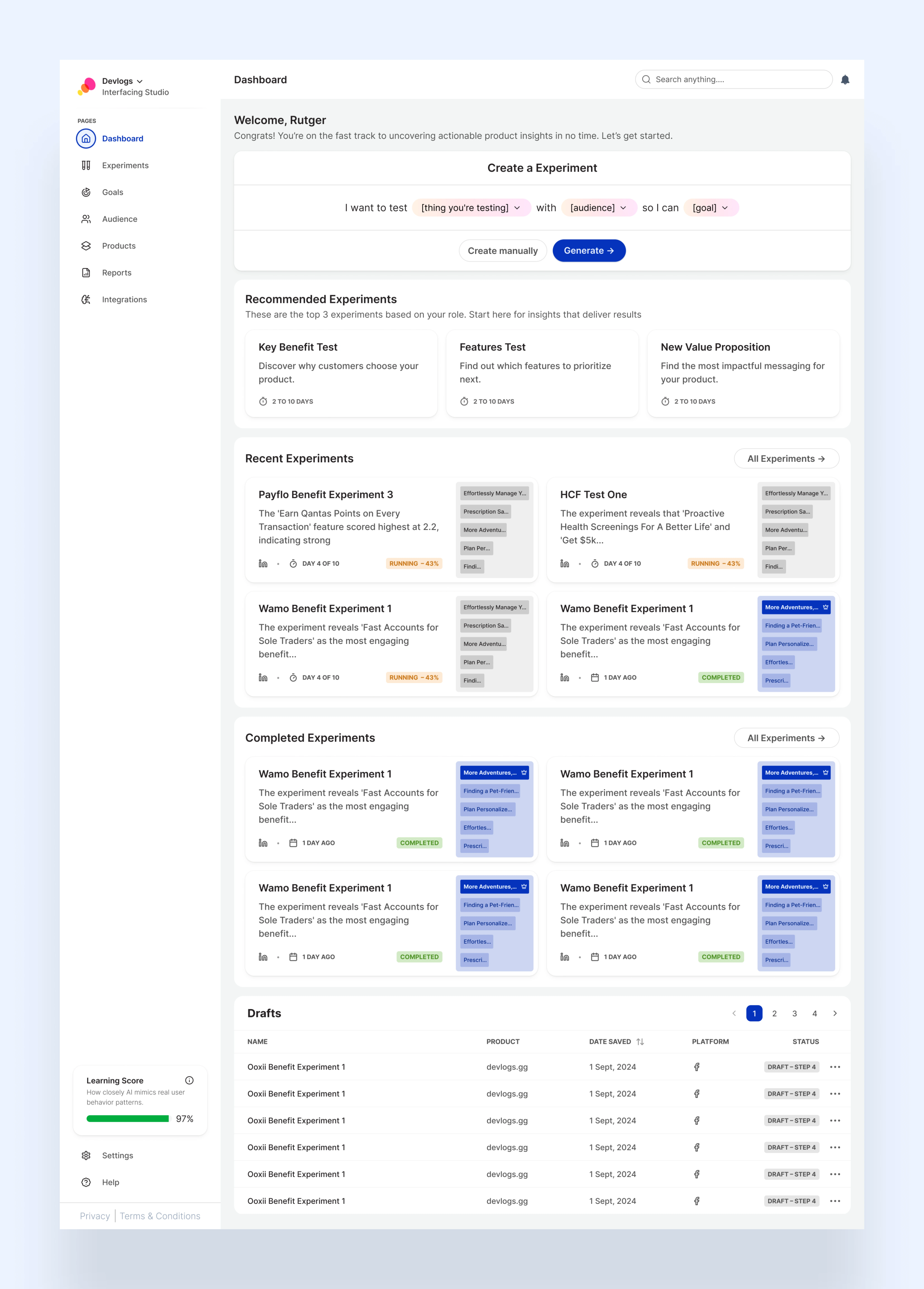 Dashboard For Power Users