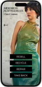 A user can view their products and chose options on what they want do with that product
