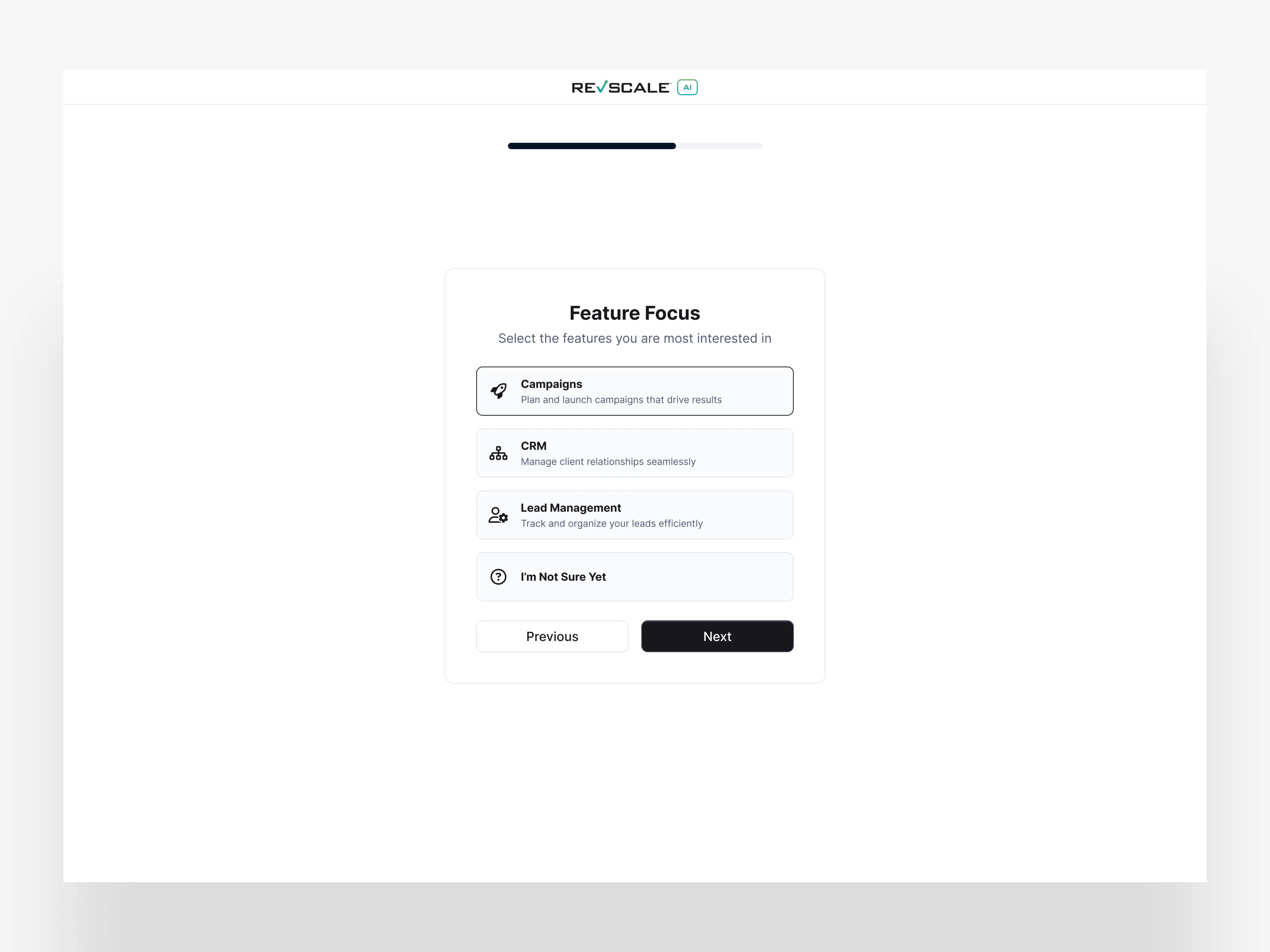 Hides non‑essential modules on first login → perceived simplicity
