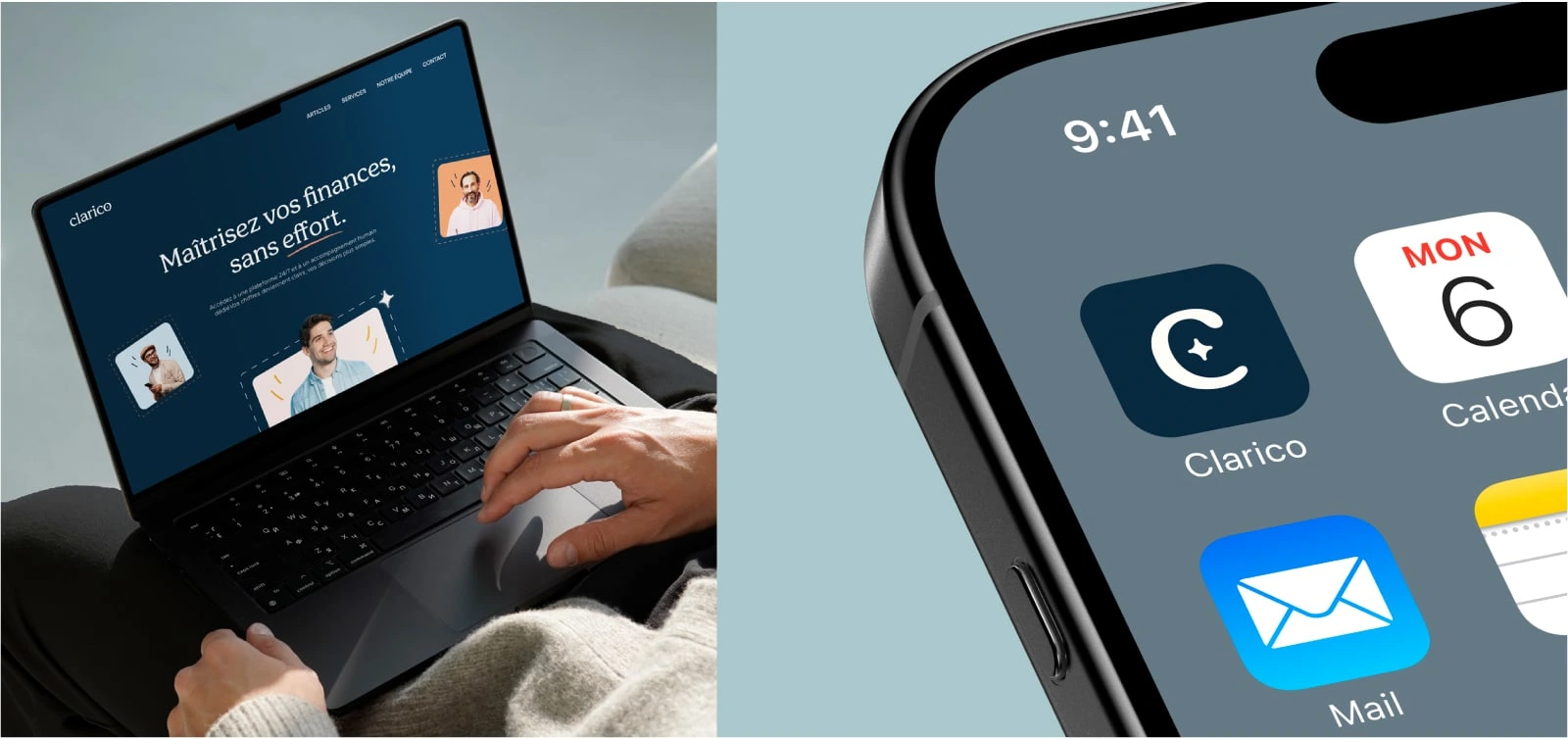 App Icon & Landing page Mockup