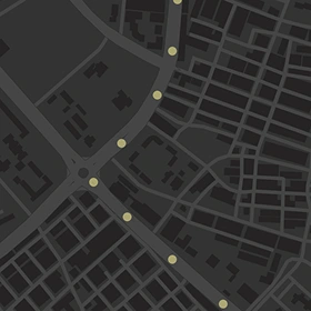 Periodical GPS locations of a single bus.