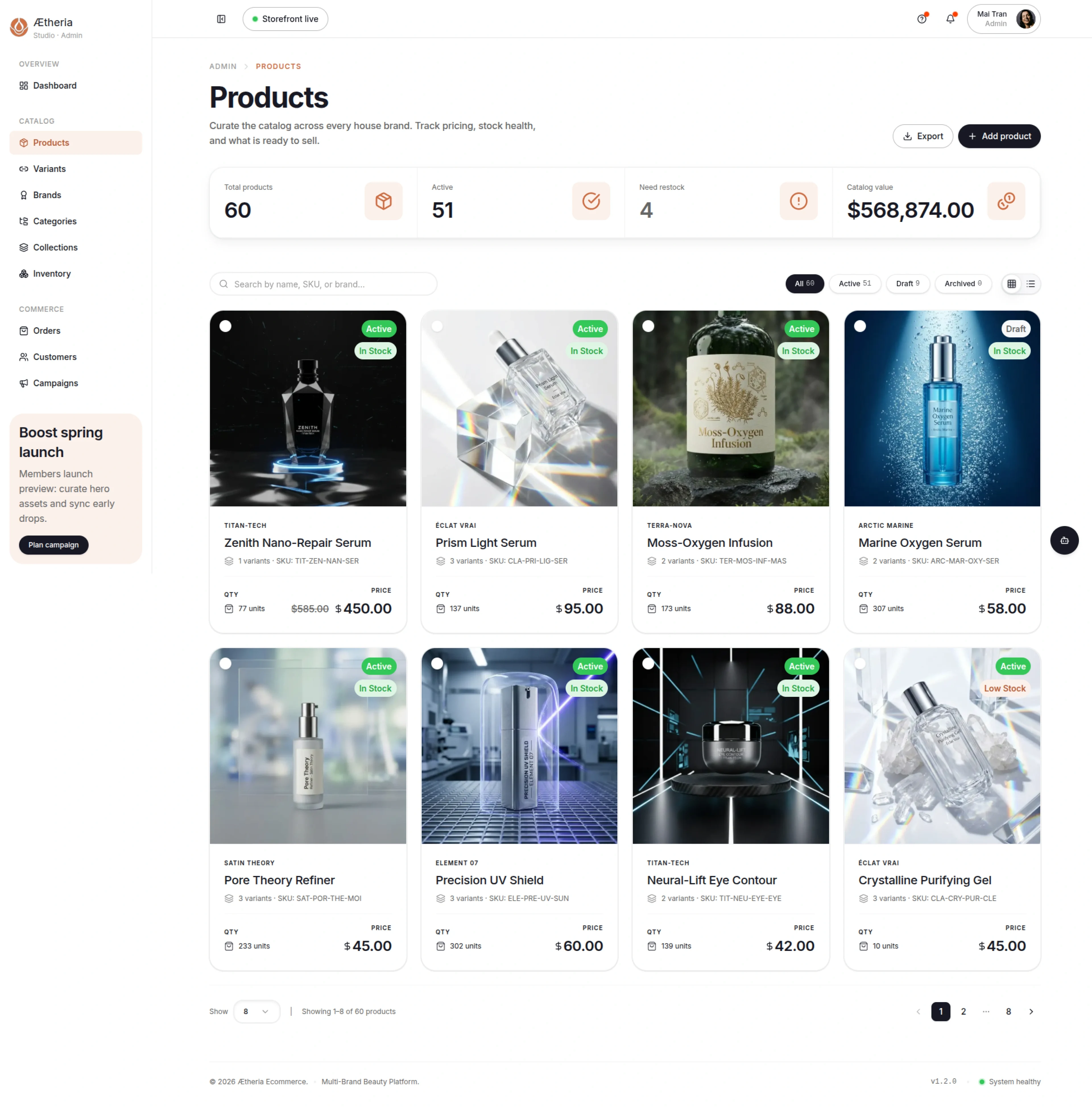 Product Catalog & Variant Management