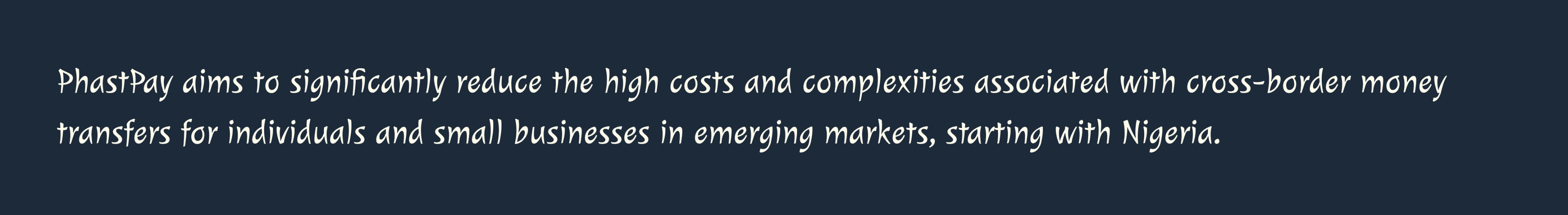 Phast solution statement