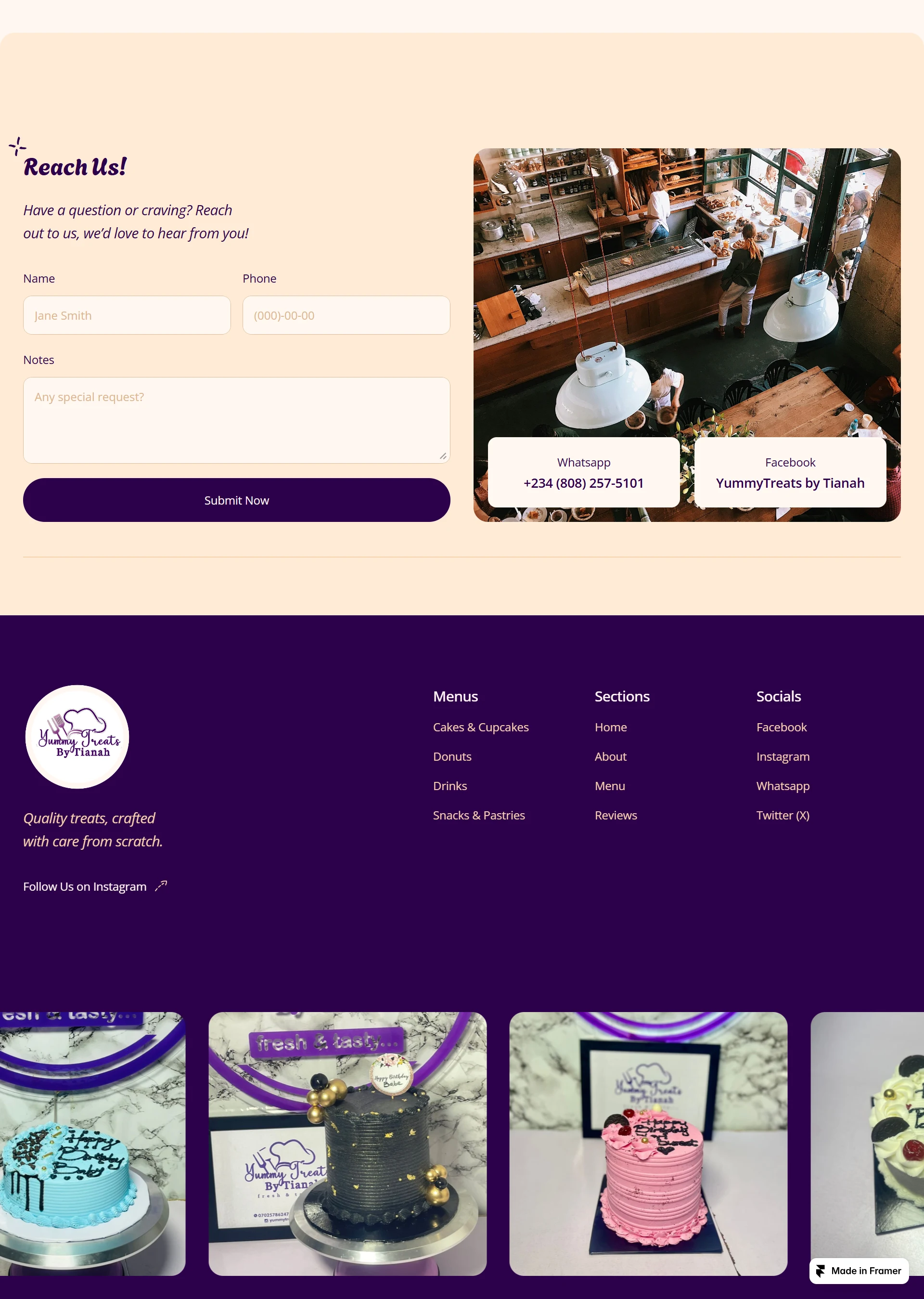 Contact & Footer