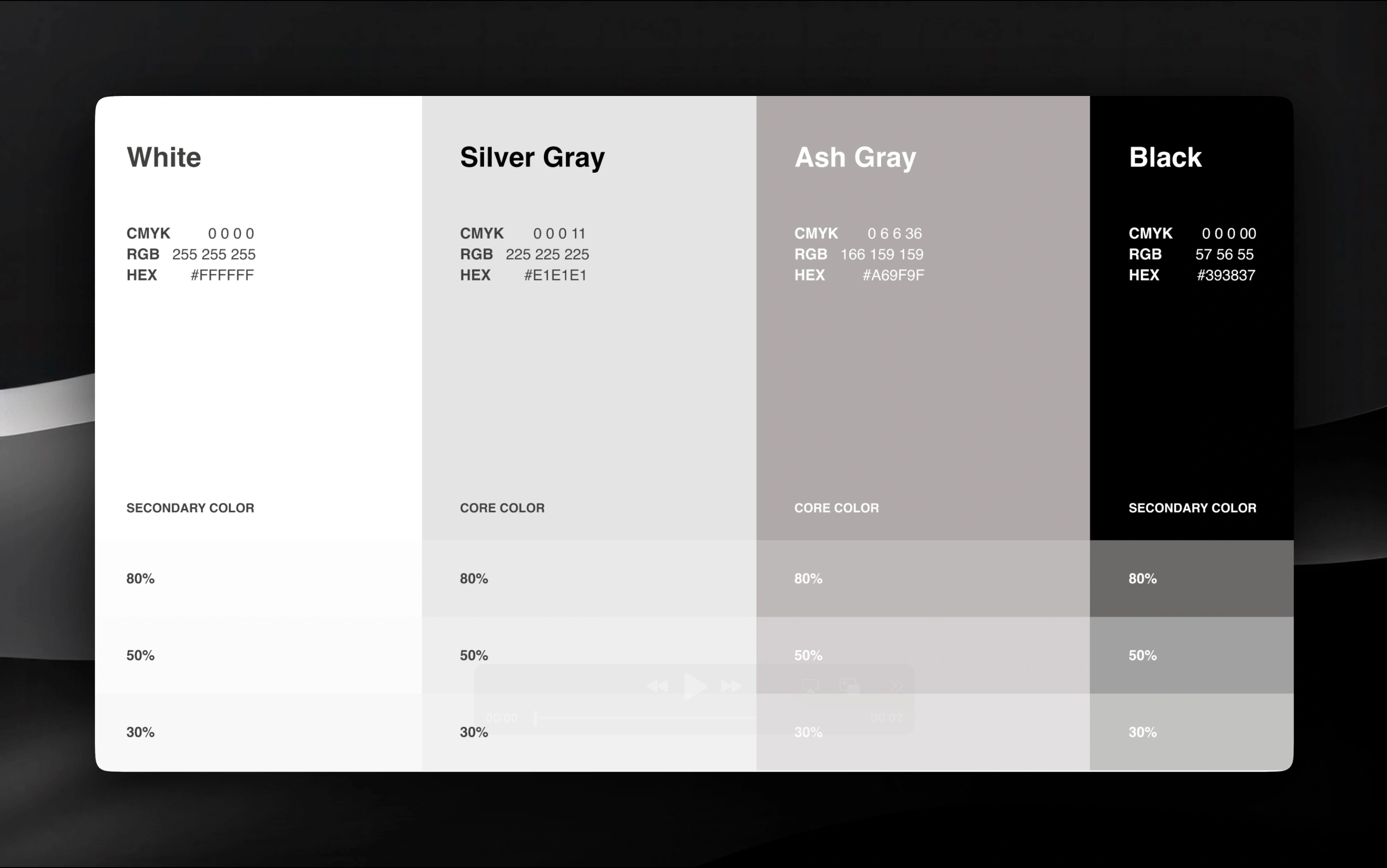 Branding color Pallet