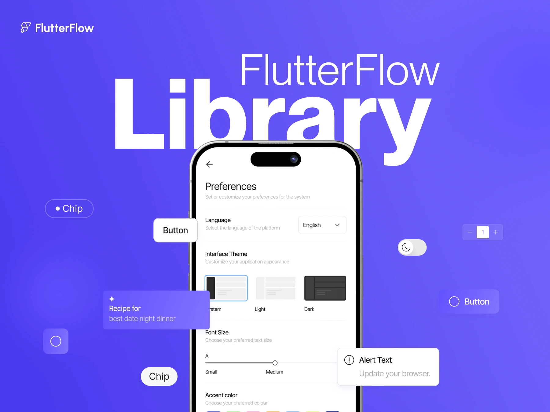 Built For FlutterFlow Official UI Bento Library By Calda