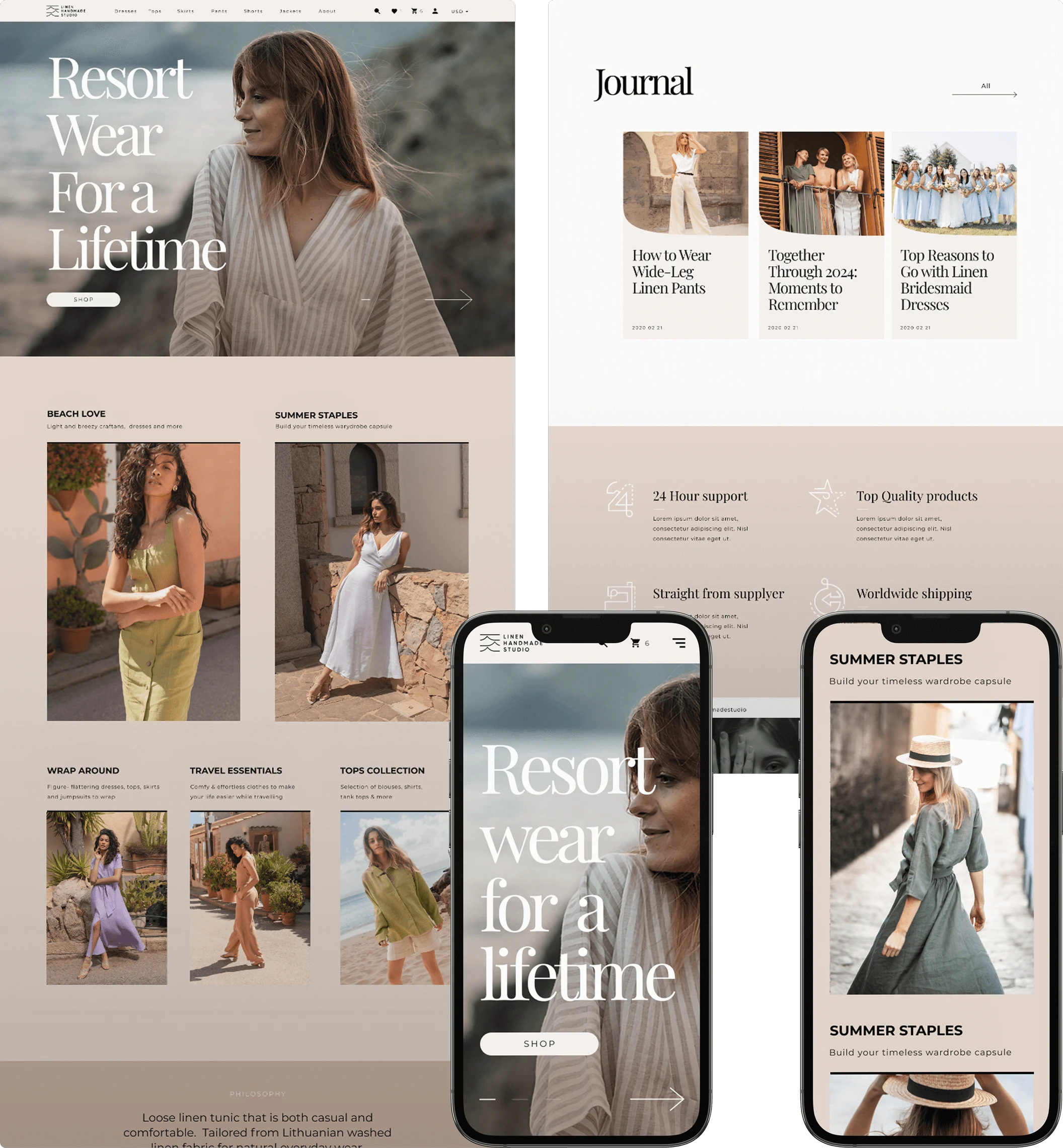 Desktop and Mobile Look
