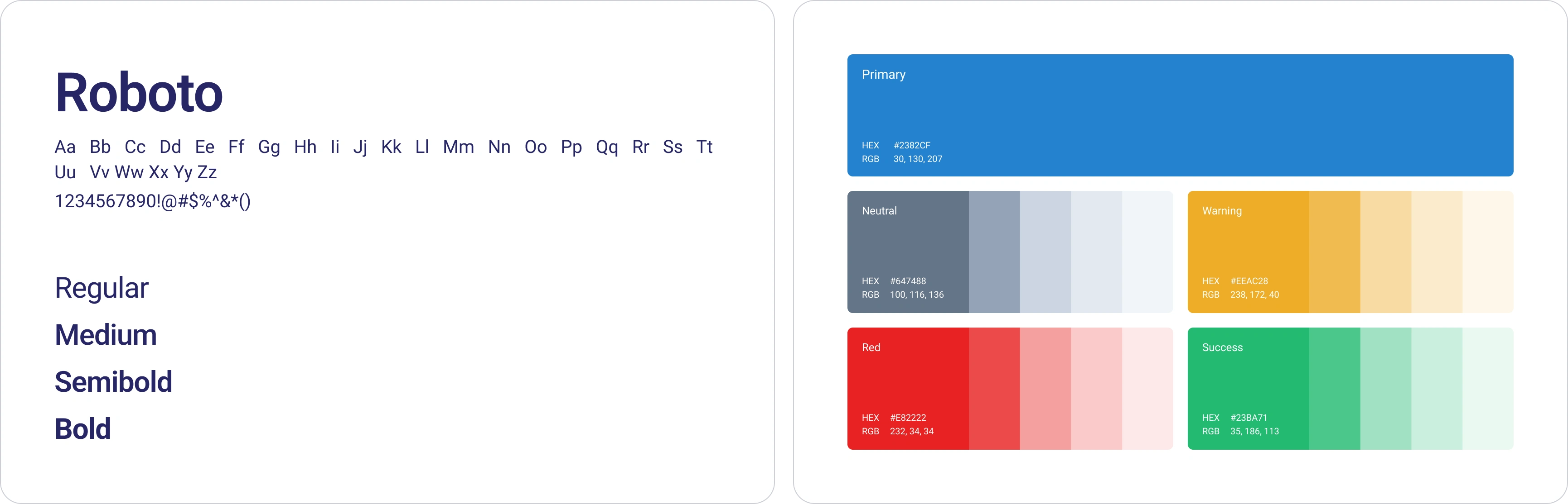 Font and Colors