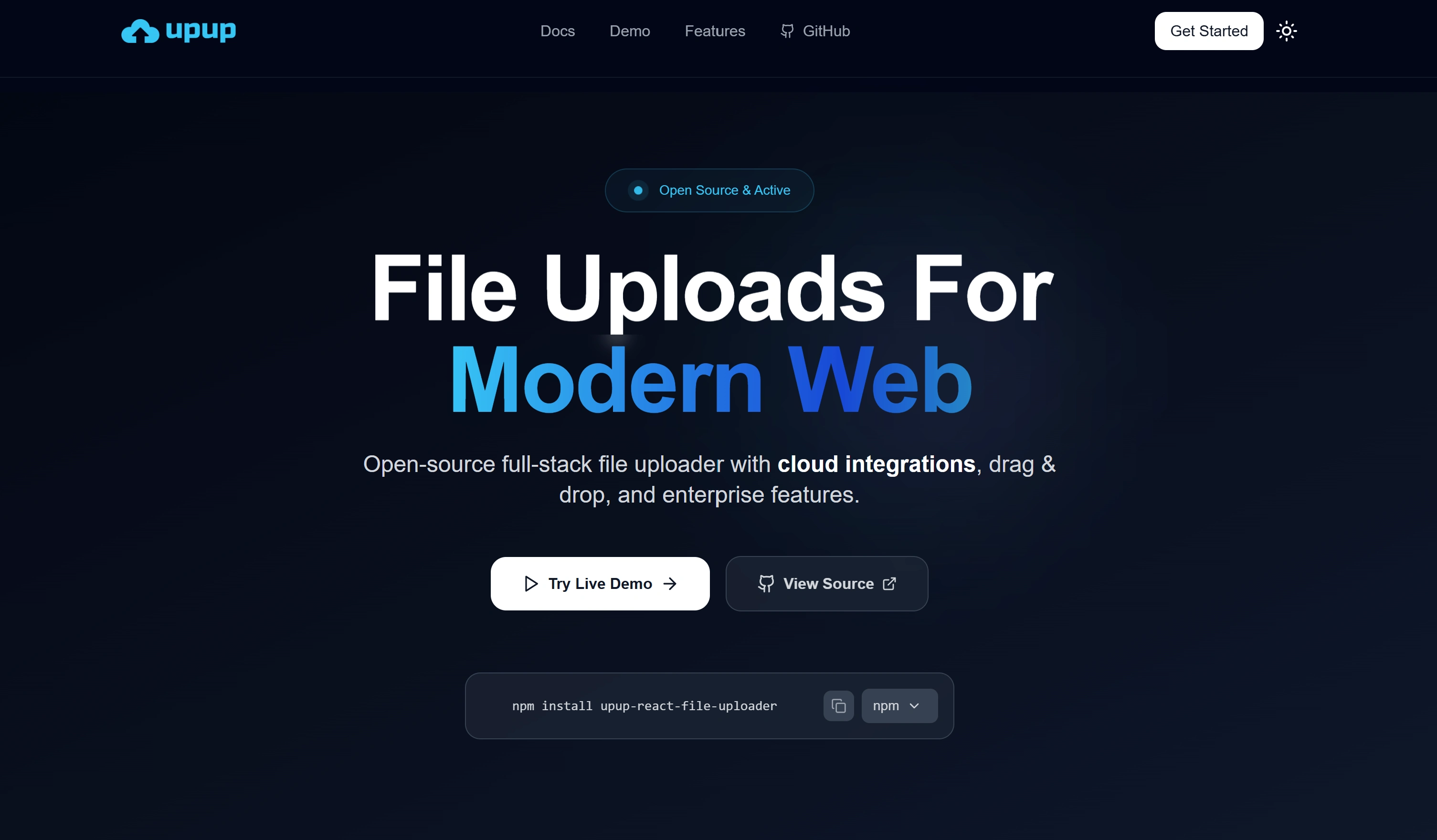 Landing Page (https://useupup.com)