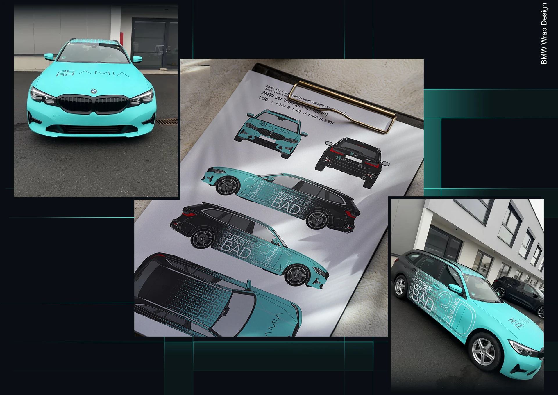 AMIA car wrap design