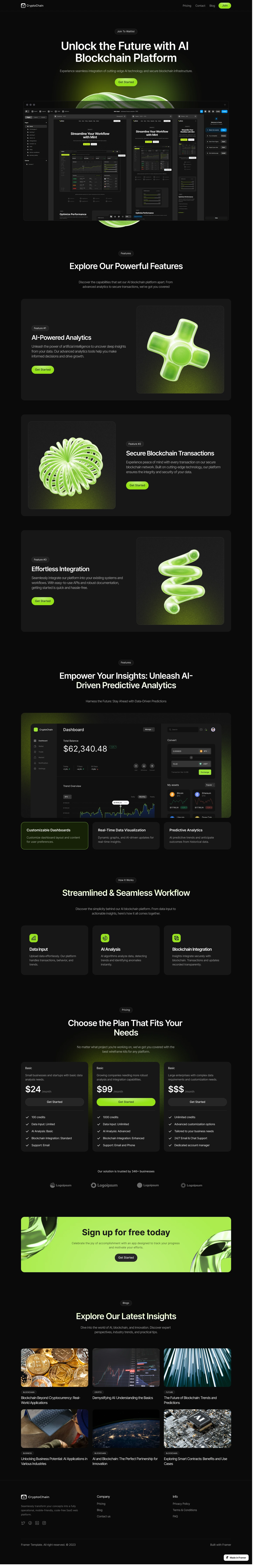Cryptochain homepage