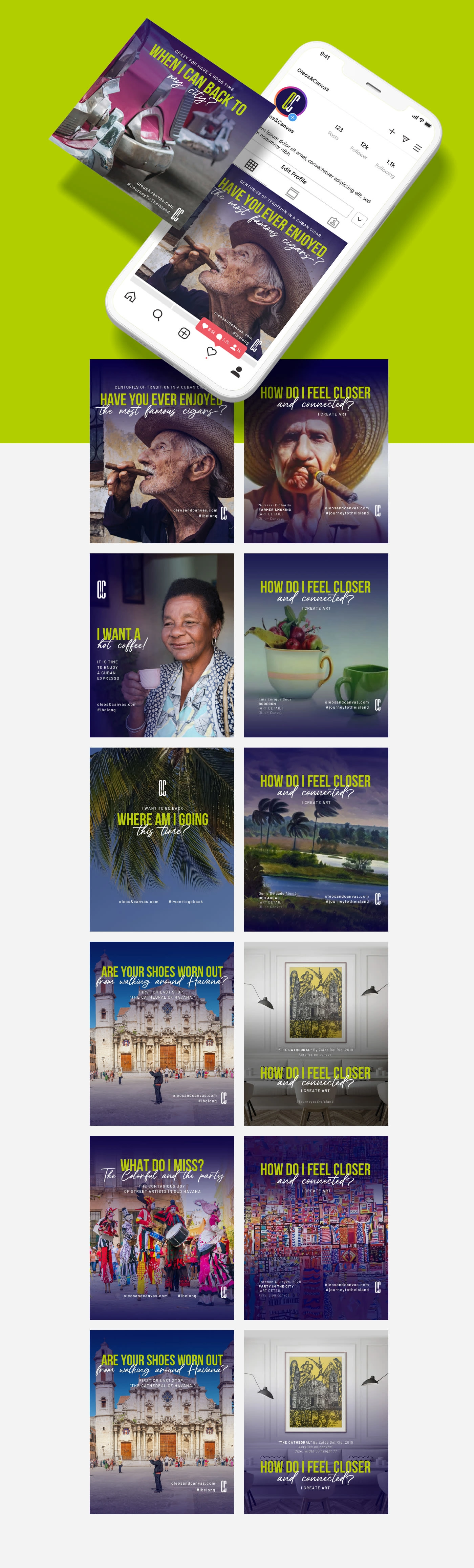 stagram as a Narrative Tool – Connecting Culture Through Questions
Curated a series of posts asking emotional, personal questions (“When can I go back to my city?”), paired with powerful portraits. This strategy turned social media from a promotional channel into a storytelling platform — deepening audience connection.