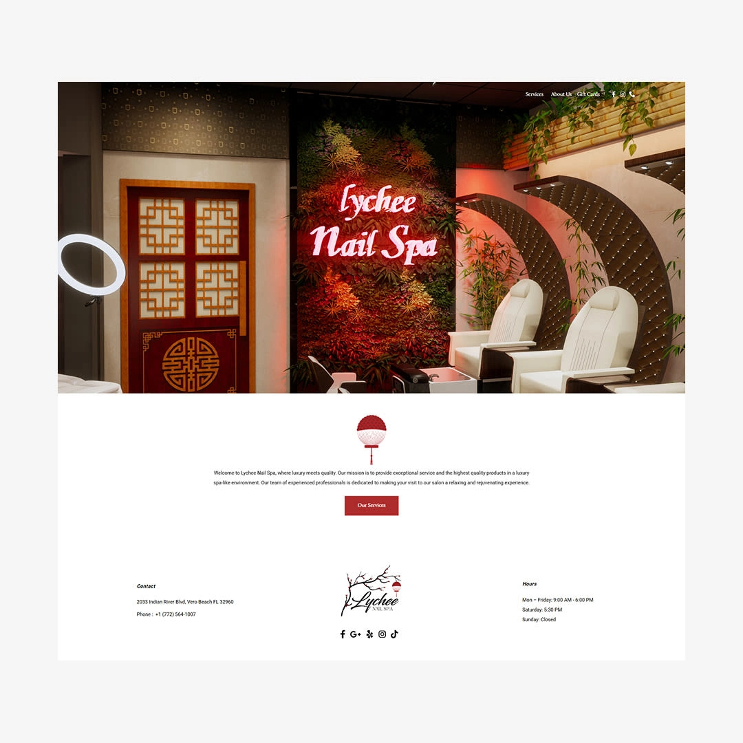 spa website template