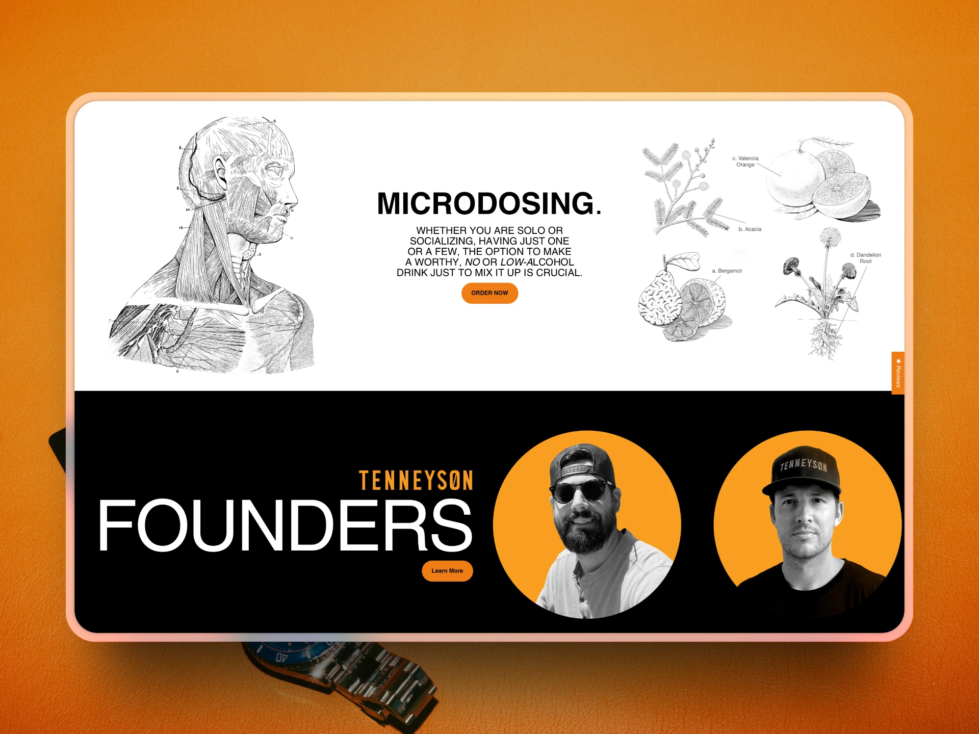 Tenneyson microdosing and founders sections