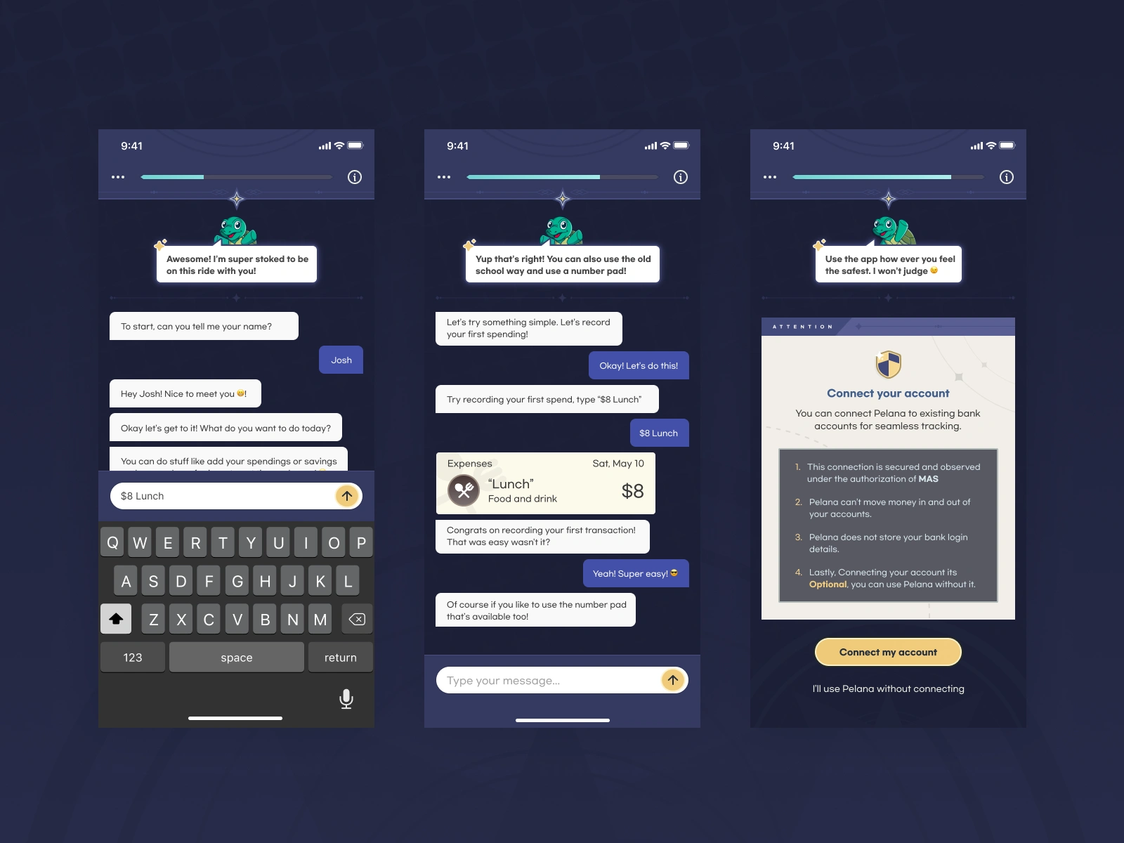 Chatting to log expenses