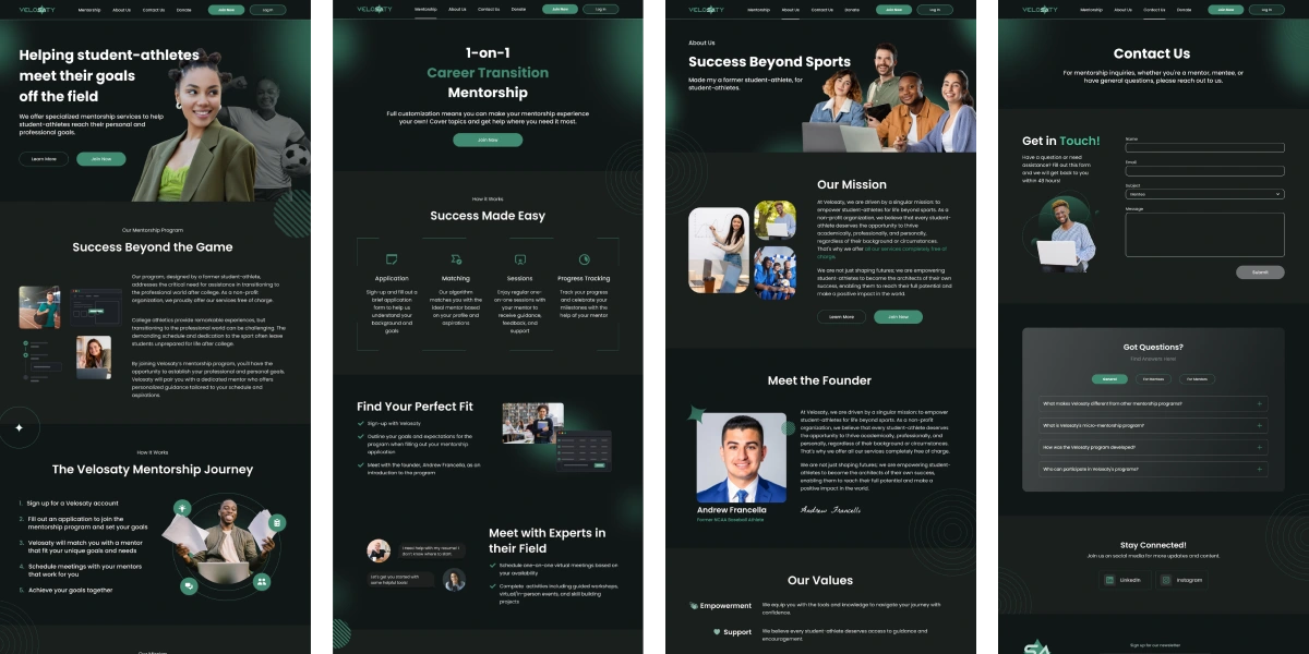 Landing pages