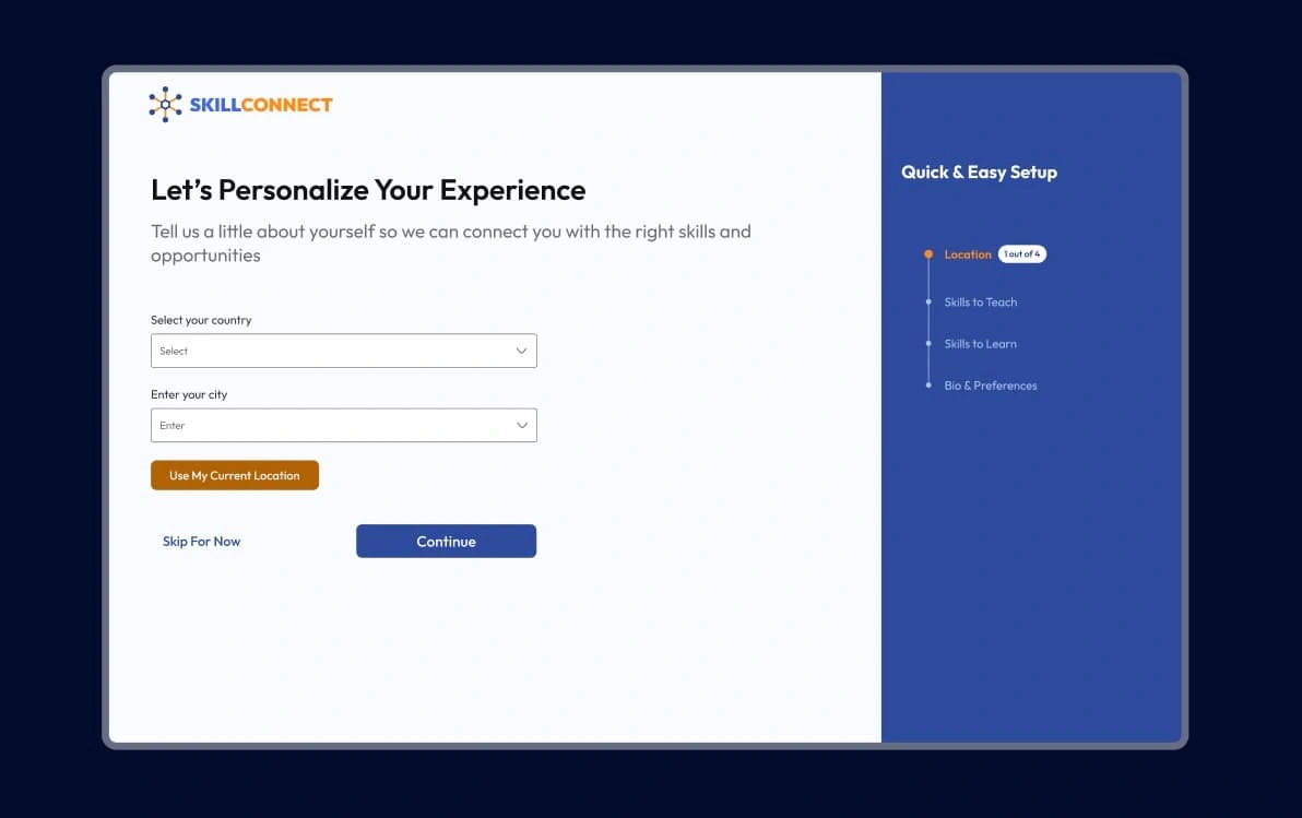 Onboarding Screen