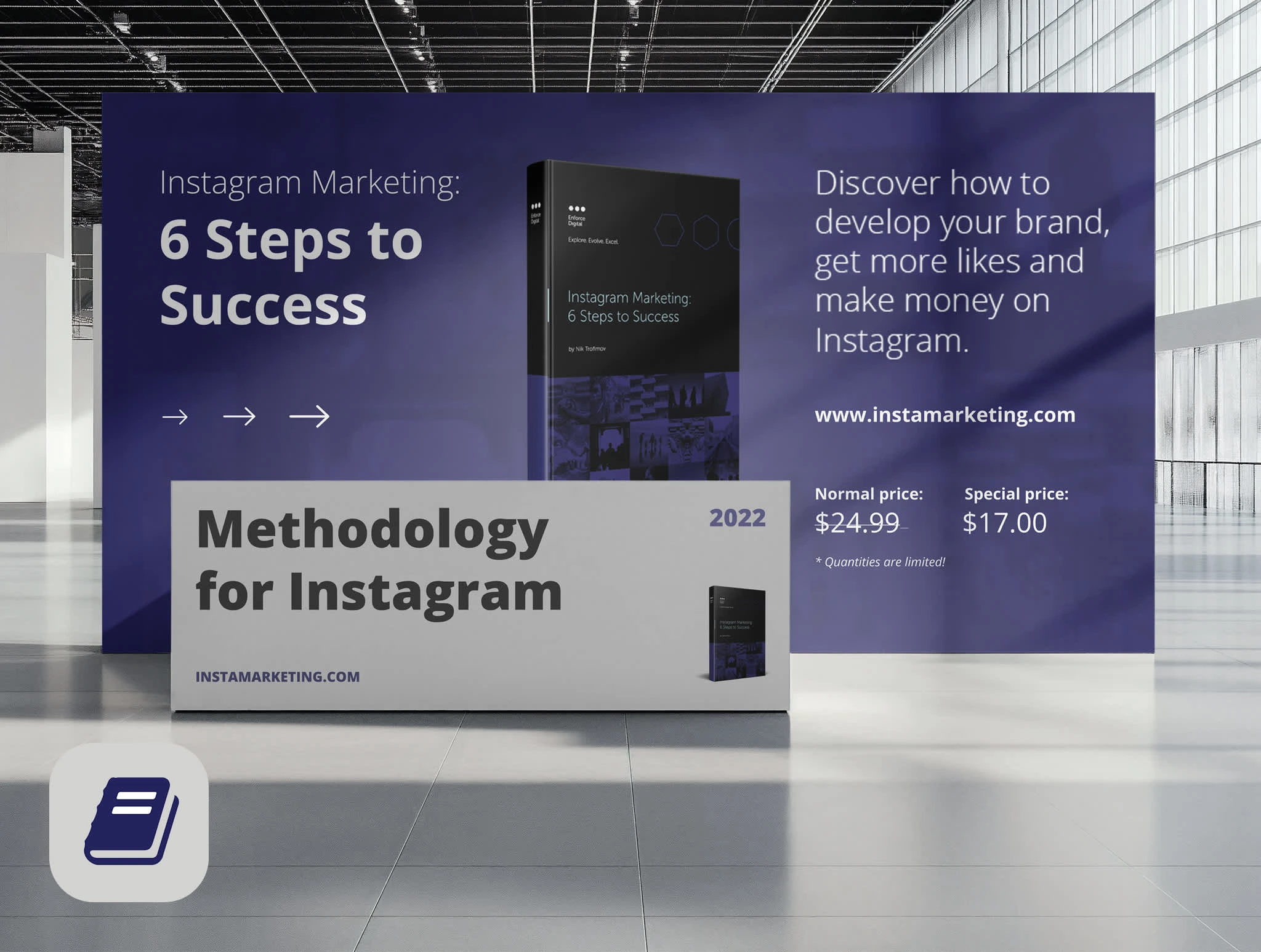 Print Advertising Design · Visual Identity Design · Graphic Design · Advertising for a booth at a marketing exhibition