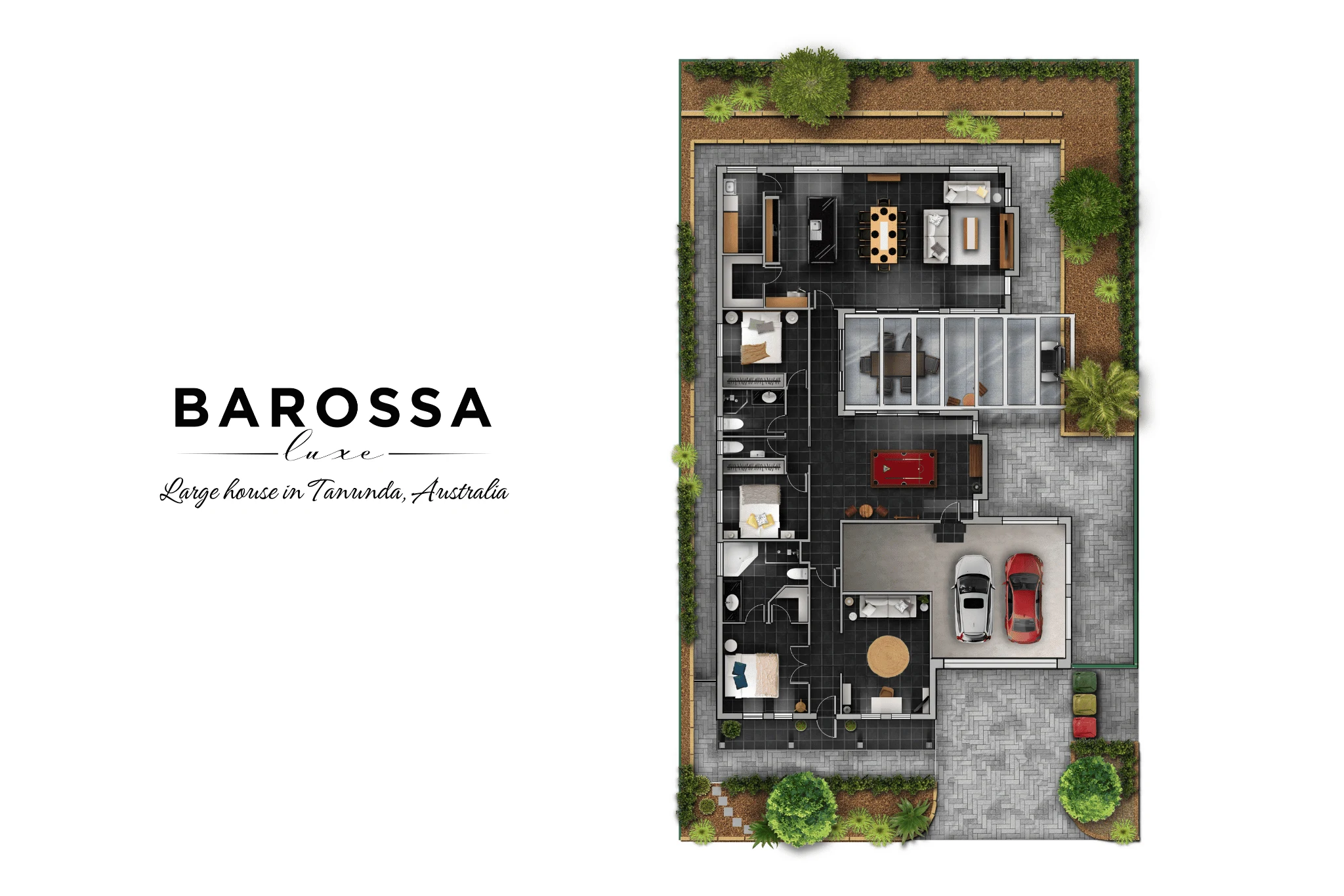 2D floor plan on white background