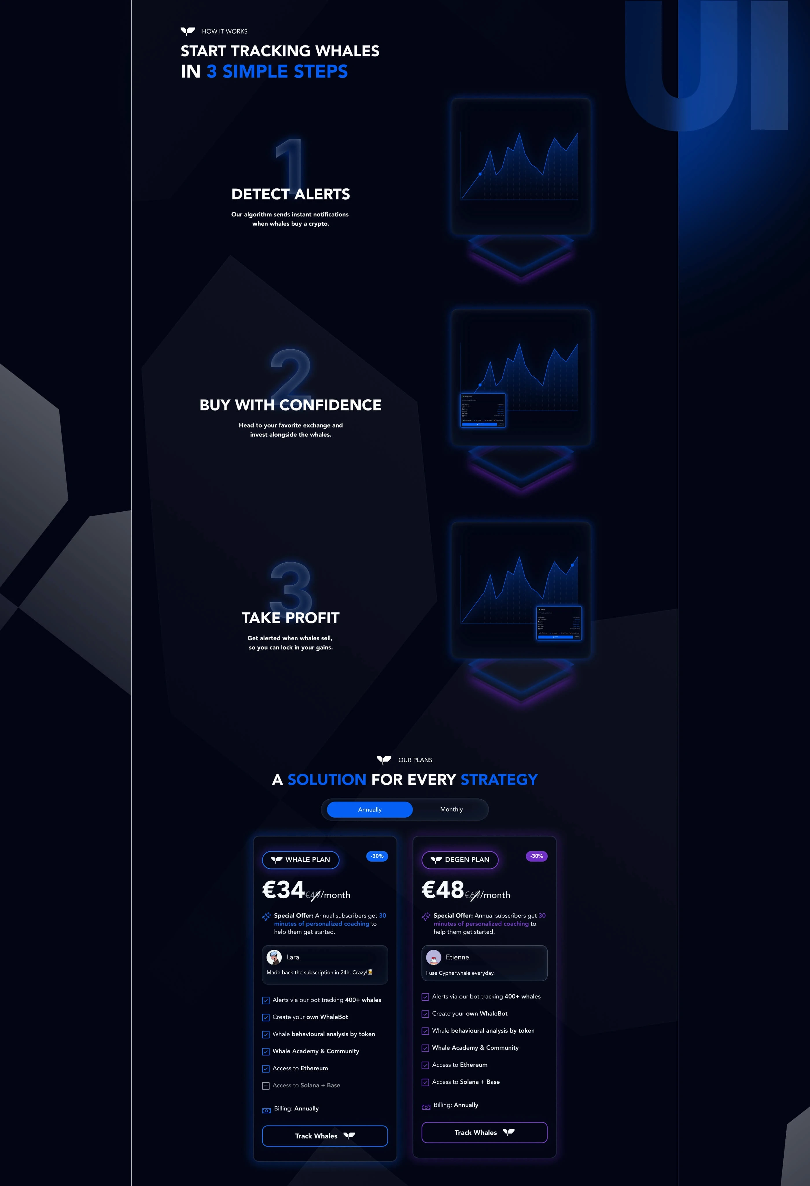 Crypto Tracking Platform Website | UX& UI | Webflow