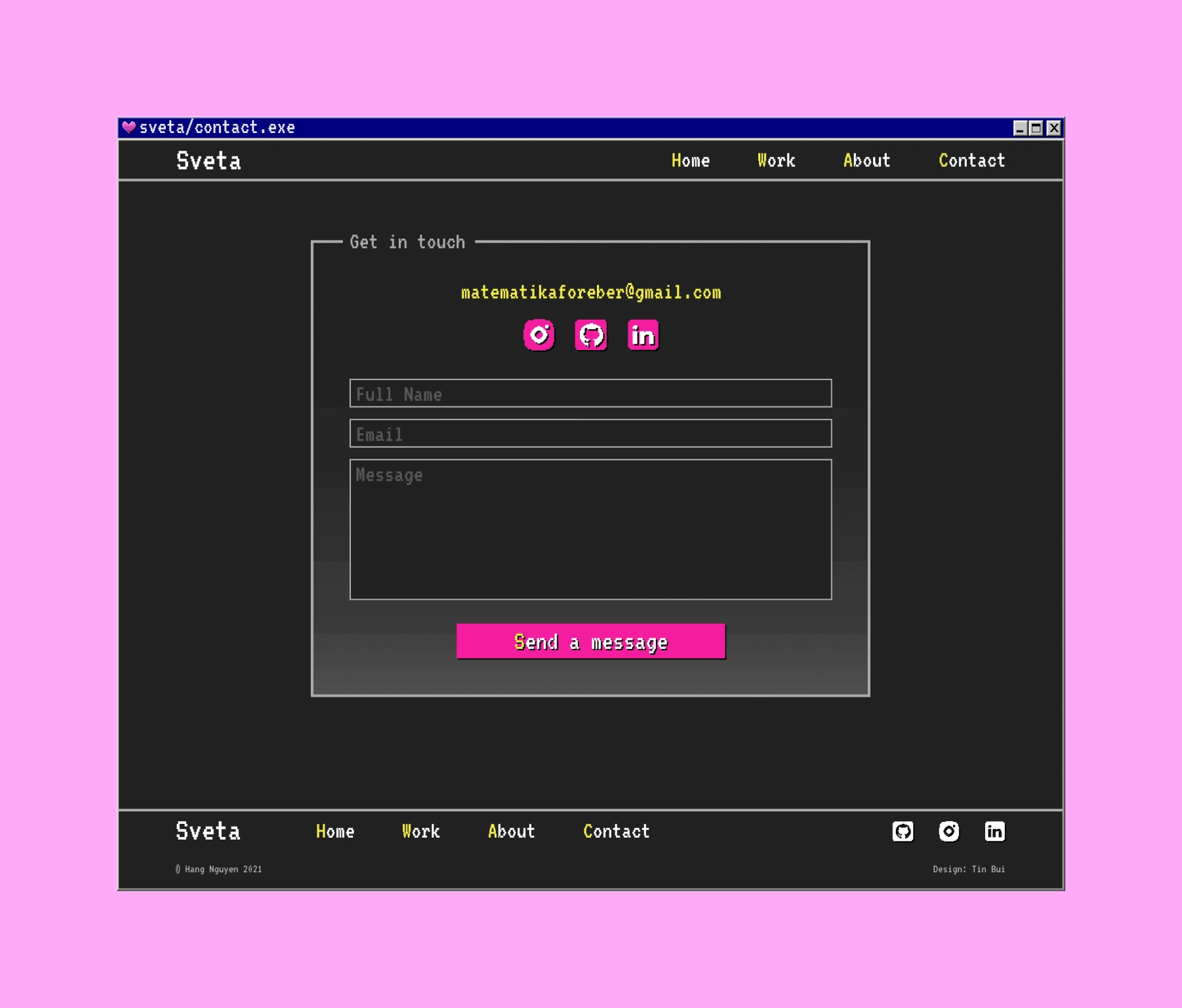 Contact page