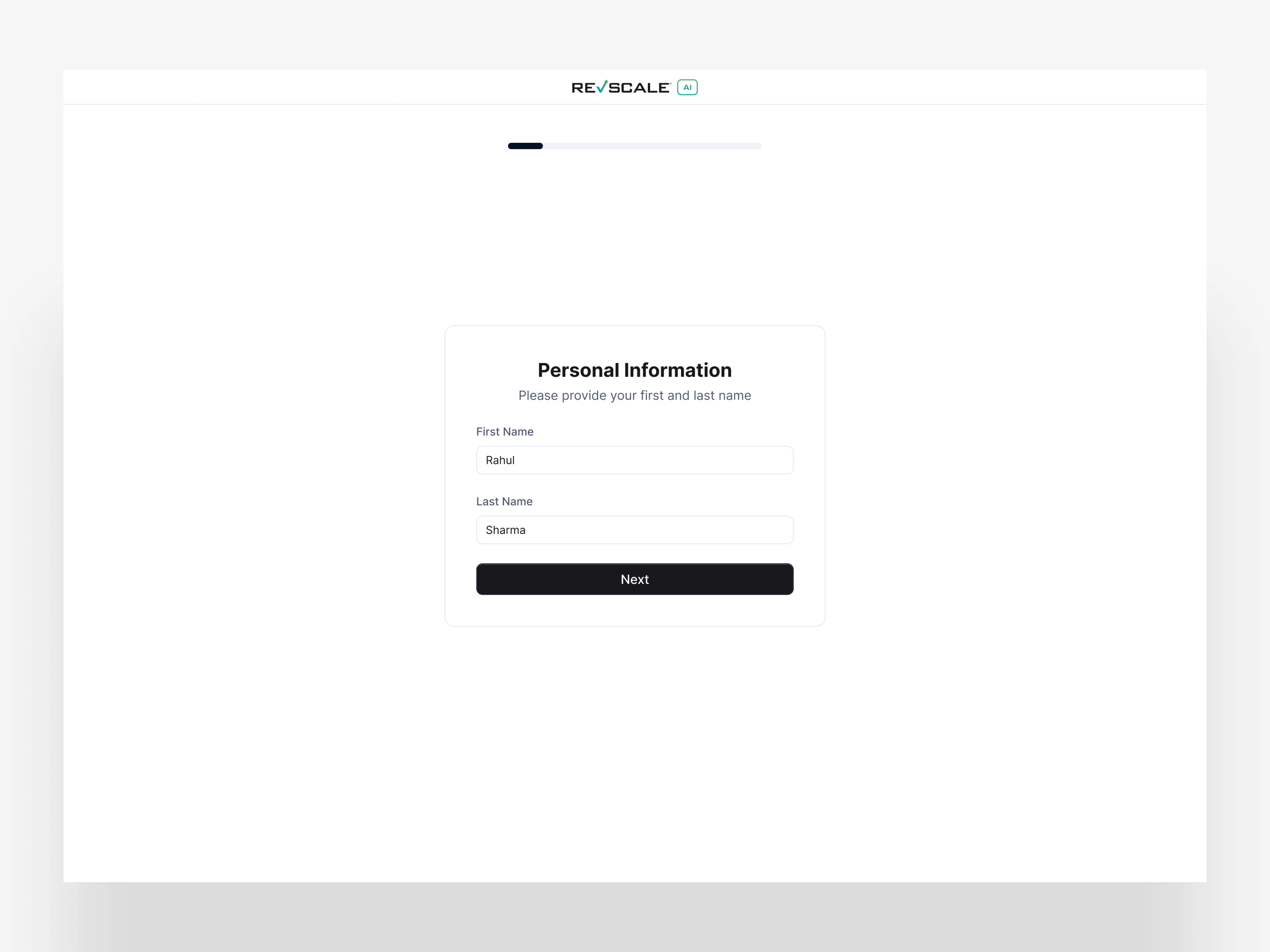 Start with the easiest ask (first / last name) → quick win triggers commitment bias