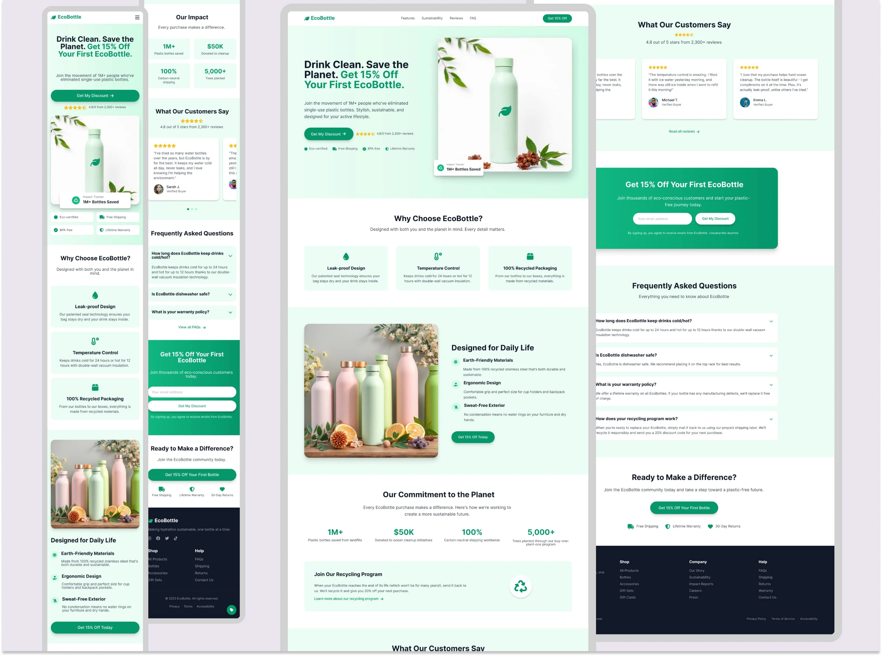 Final landing page design: conversion-focused, mobile-responsive, and visually aligned with the brand.