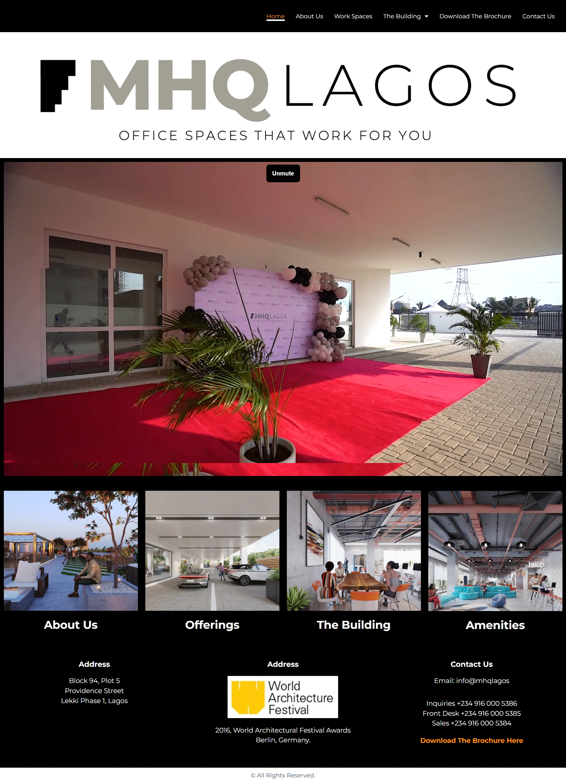 MHQ Old landing page