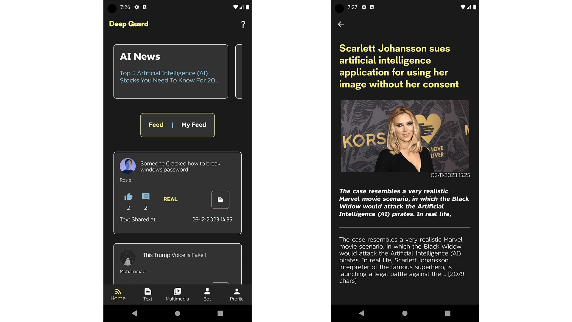 Home Page & News Page