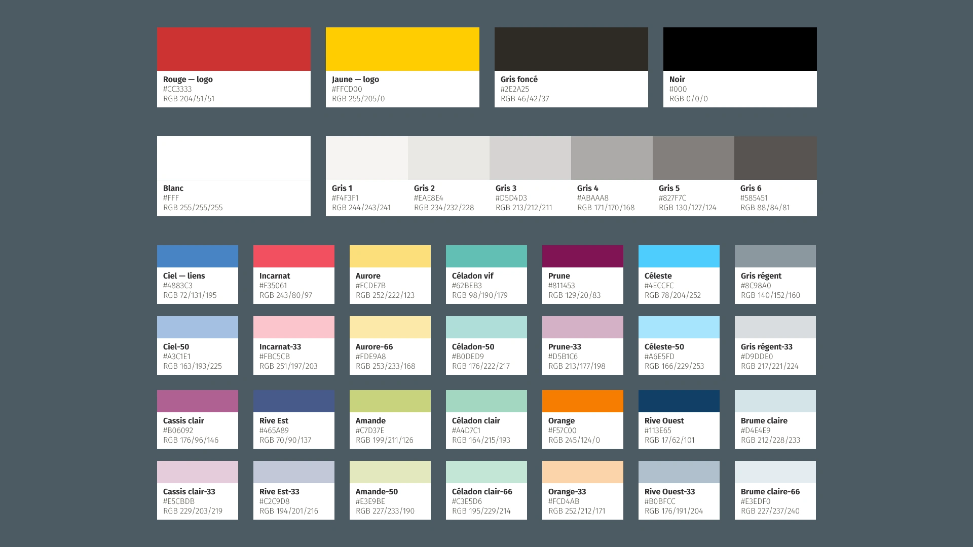 Color palette