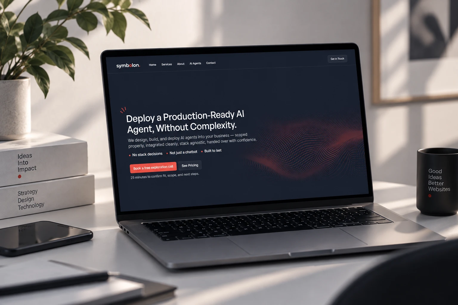 Marketing landing Page Hero - Symbolon