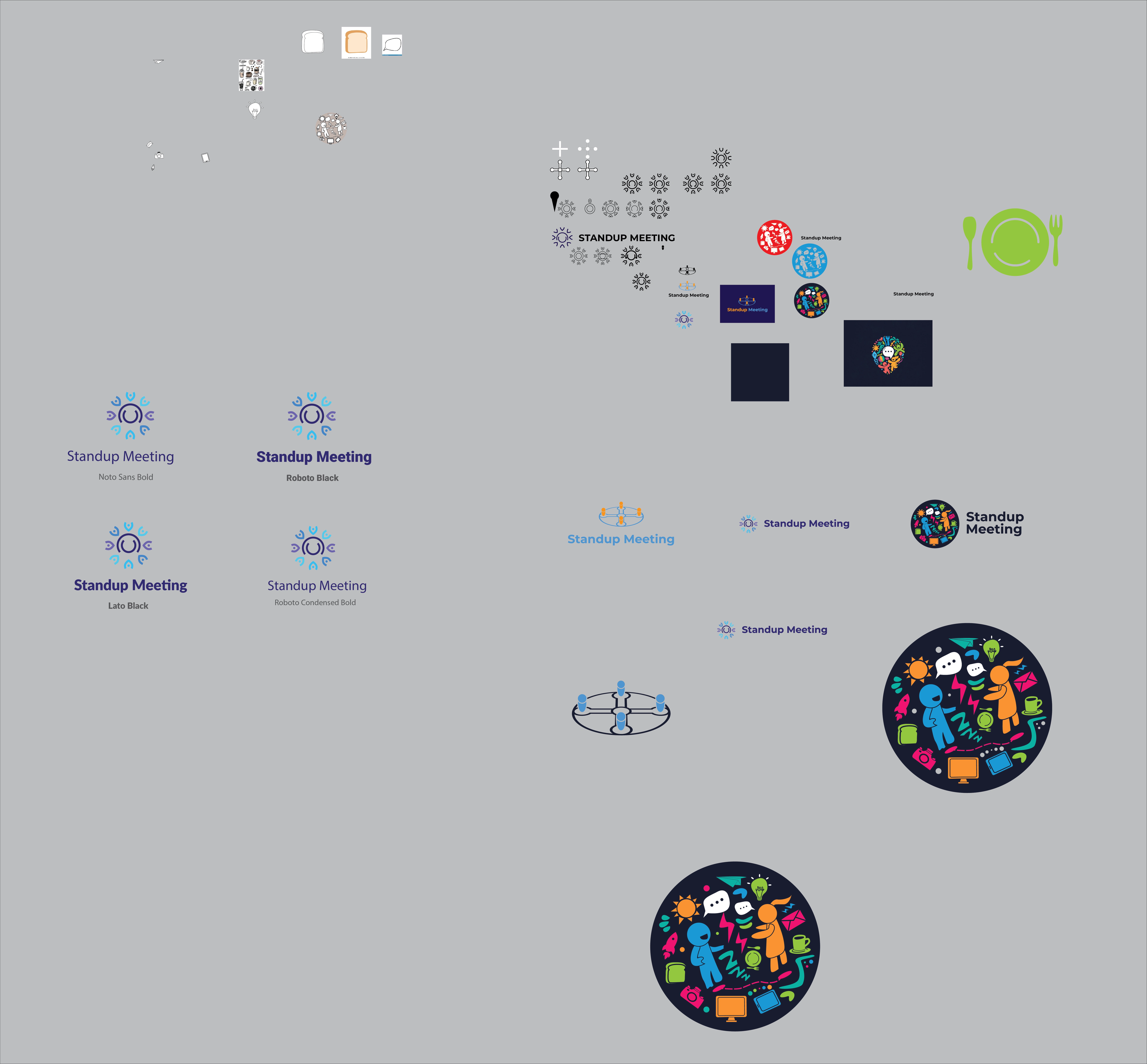 Some sketch and digitalize logo