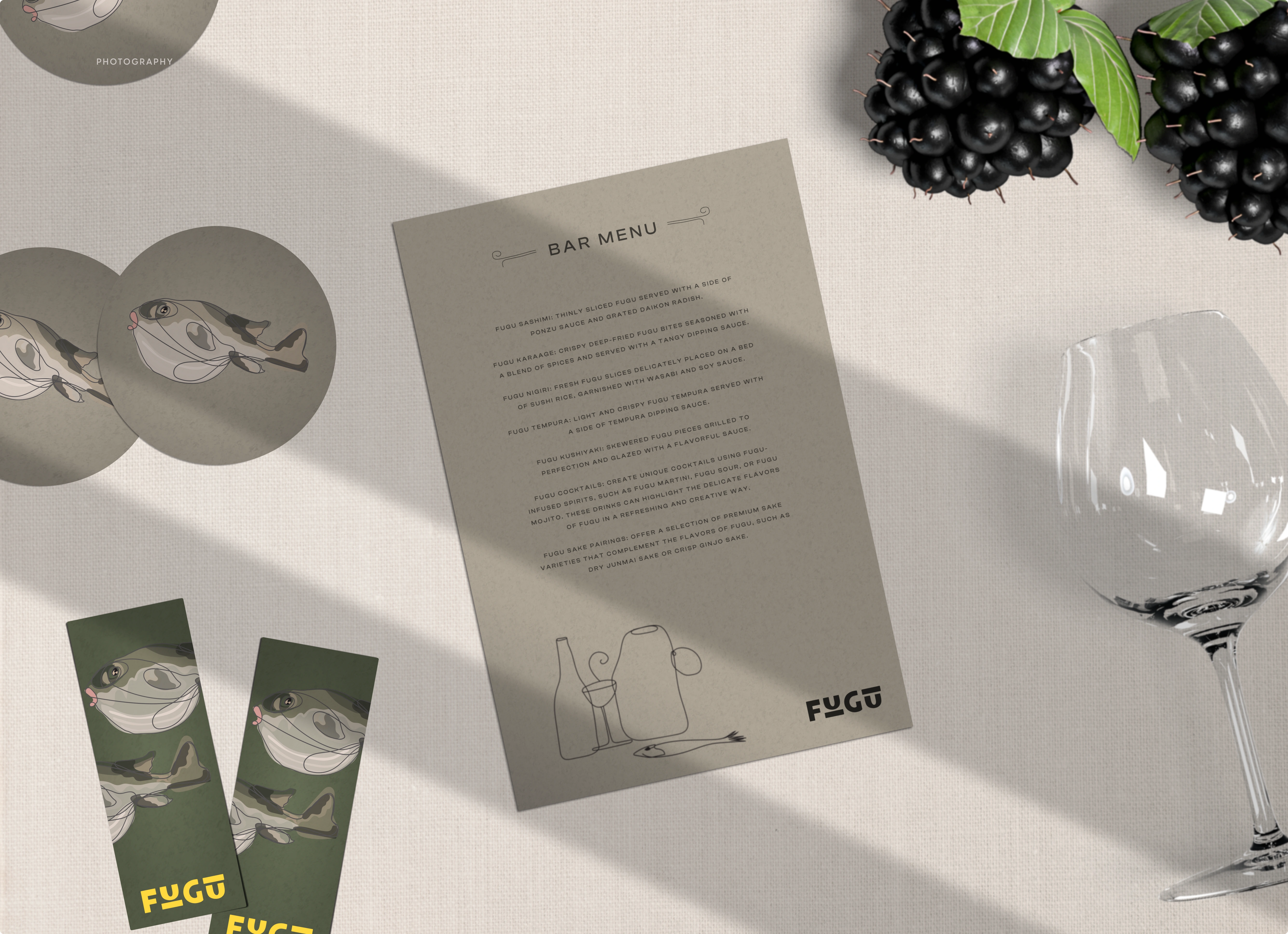 MENU CARD PHOTOREAL MOCKUP