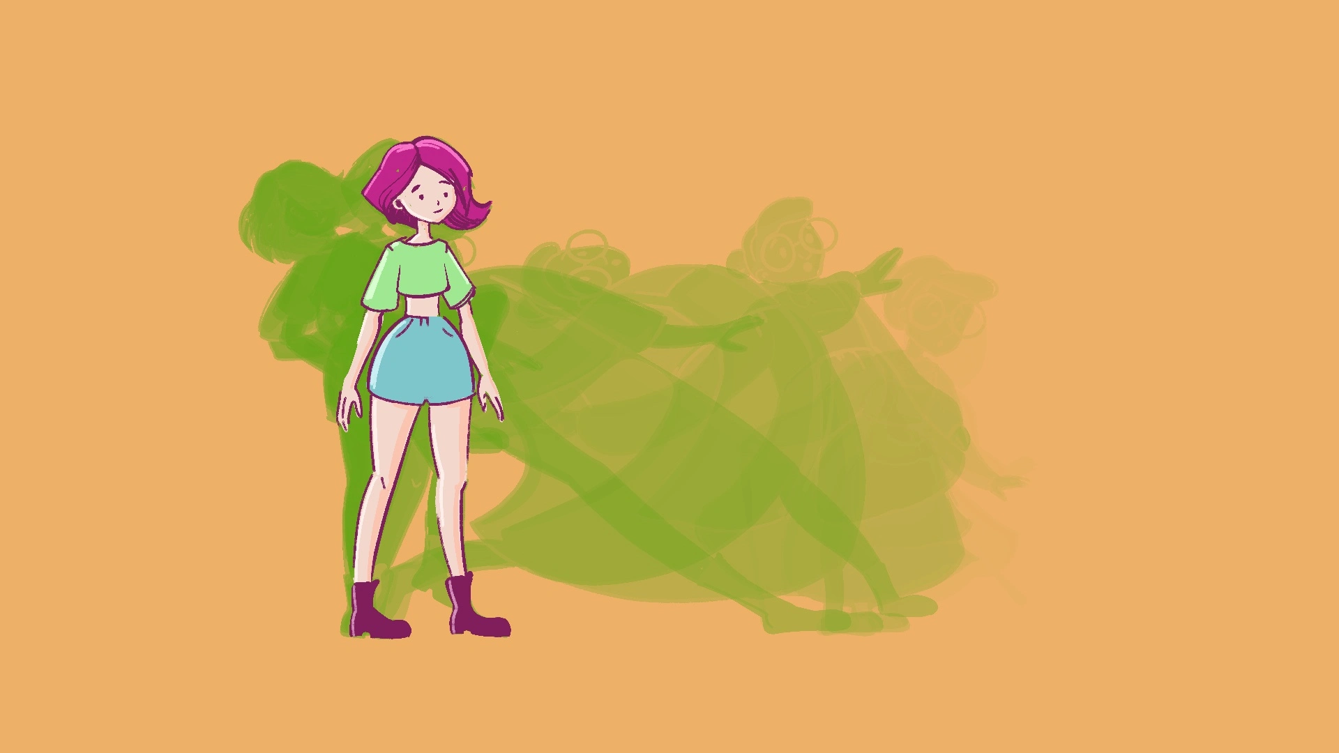  A cute girl full of curiosity