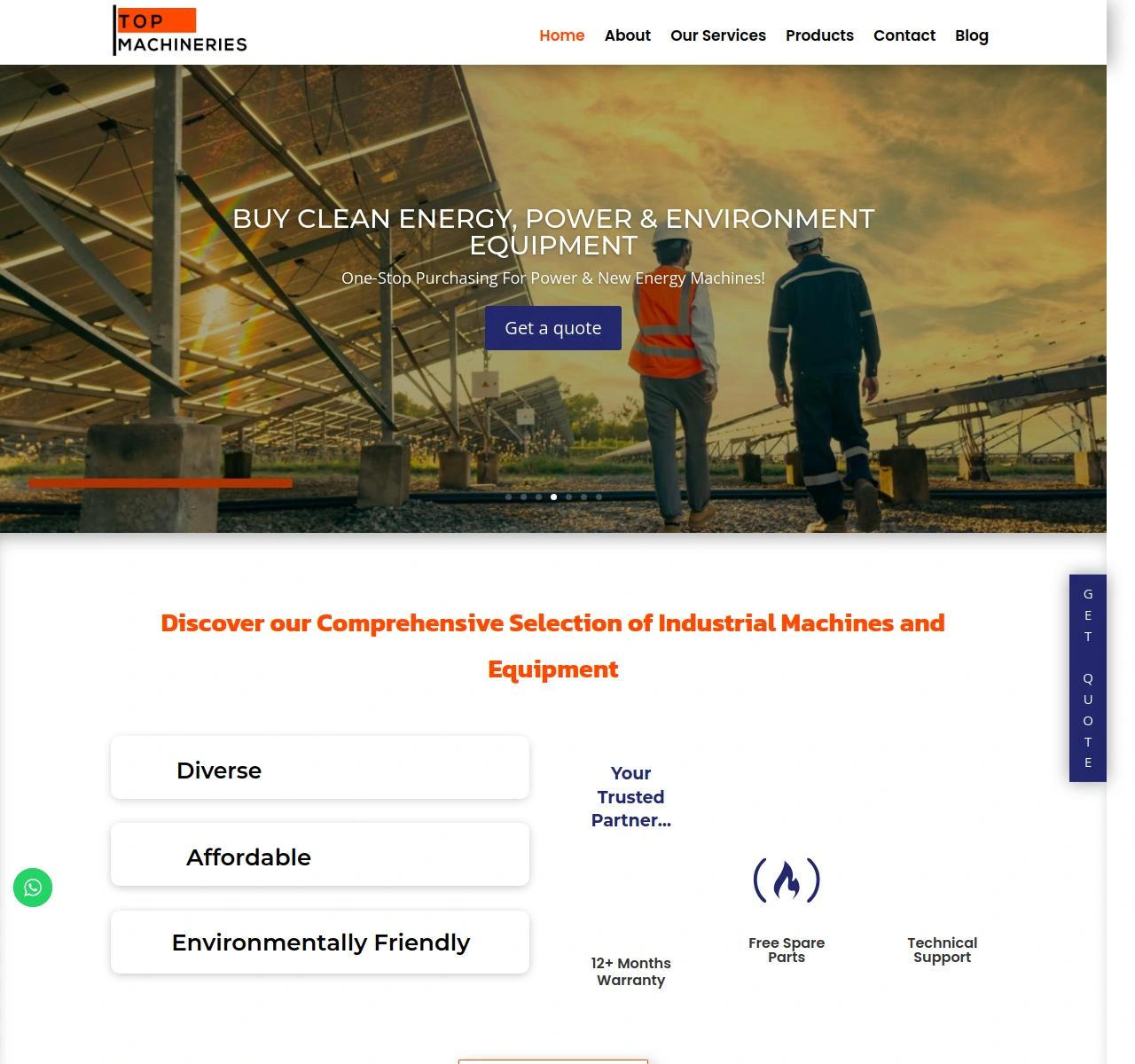 Home Page Hero & Follow-up Section