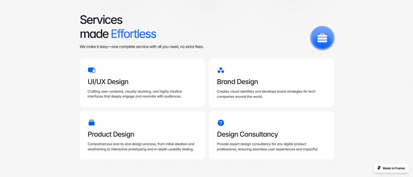 From UI/UX to full branding—Prismora empowers your freelance toolkit. What's your next project? 🎨 #ProductDesign #FramerSites