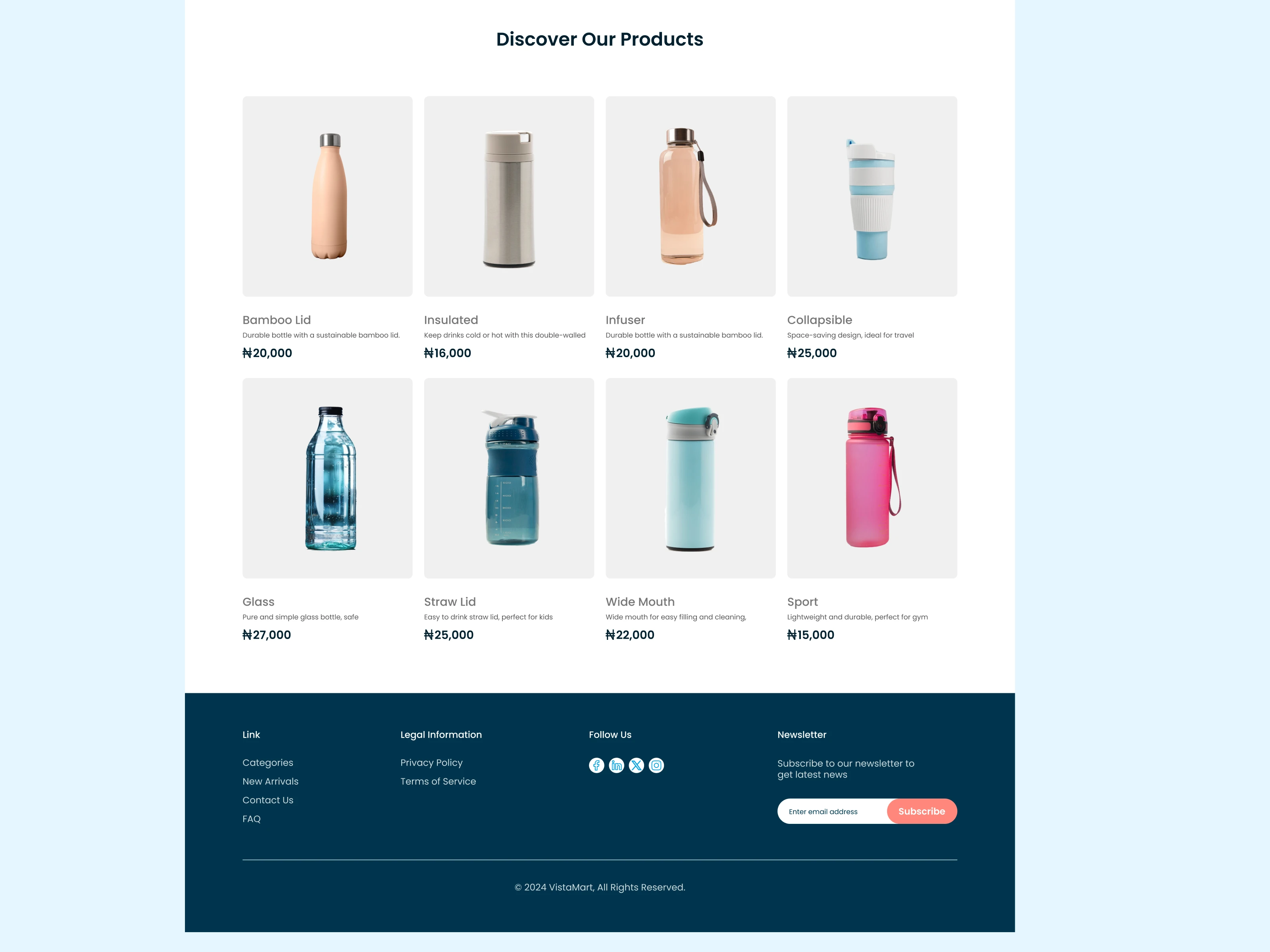 VistaMart Product Page