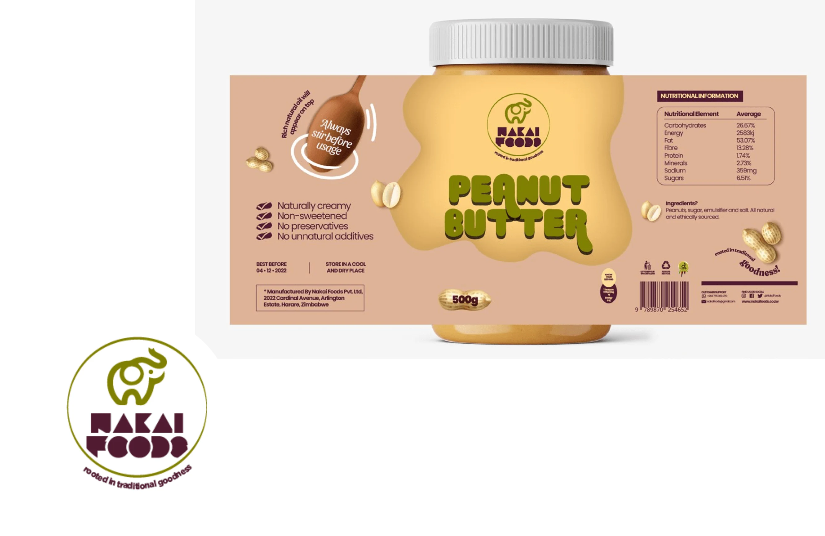 Brand Identity for peanut butter company