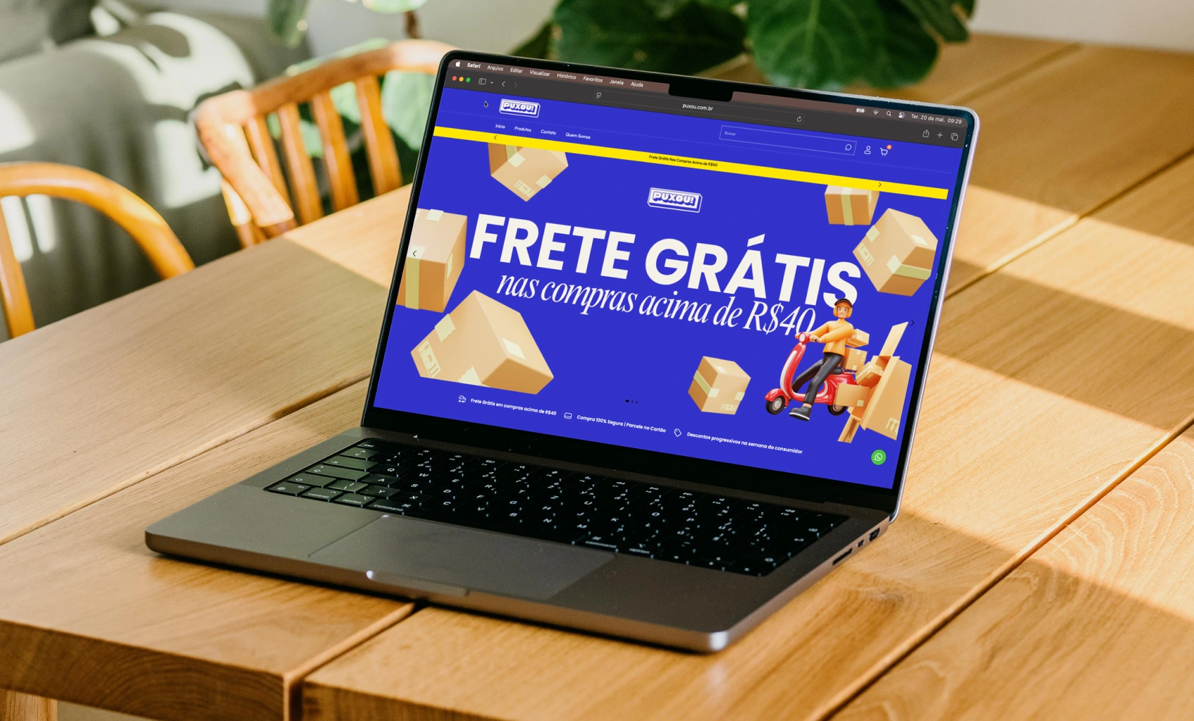 E-commerce front page