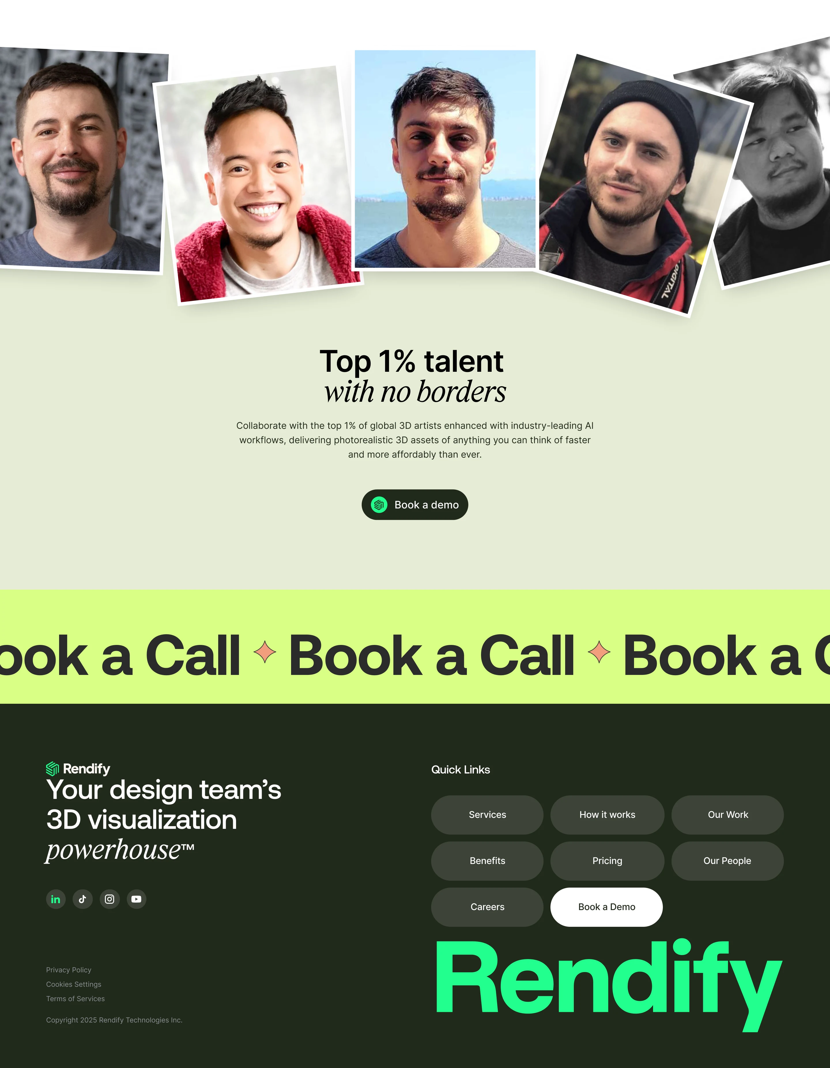 CTA + Footer Section